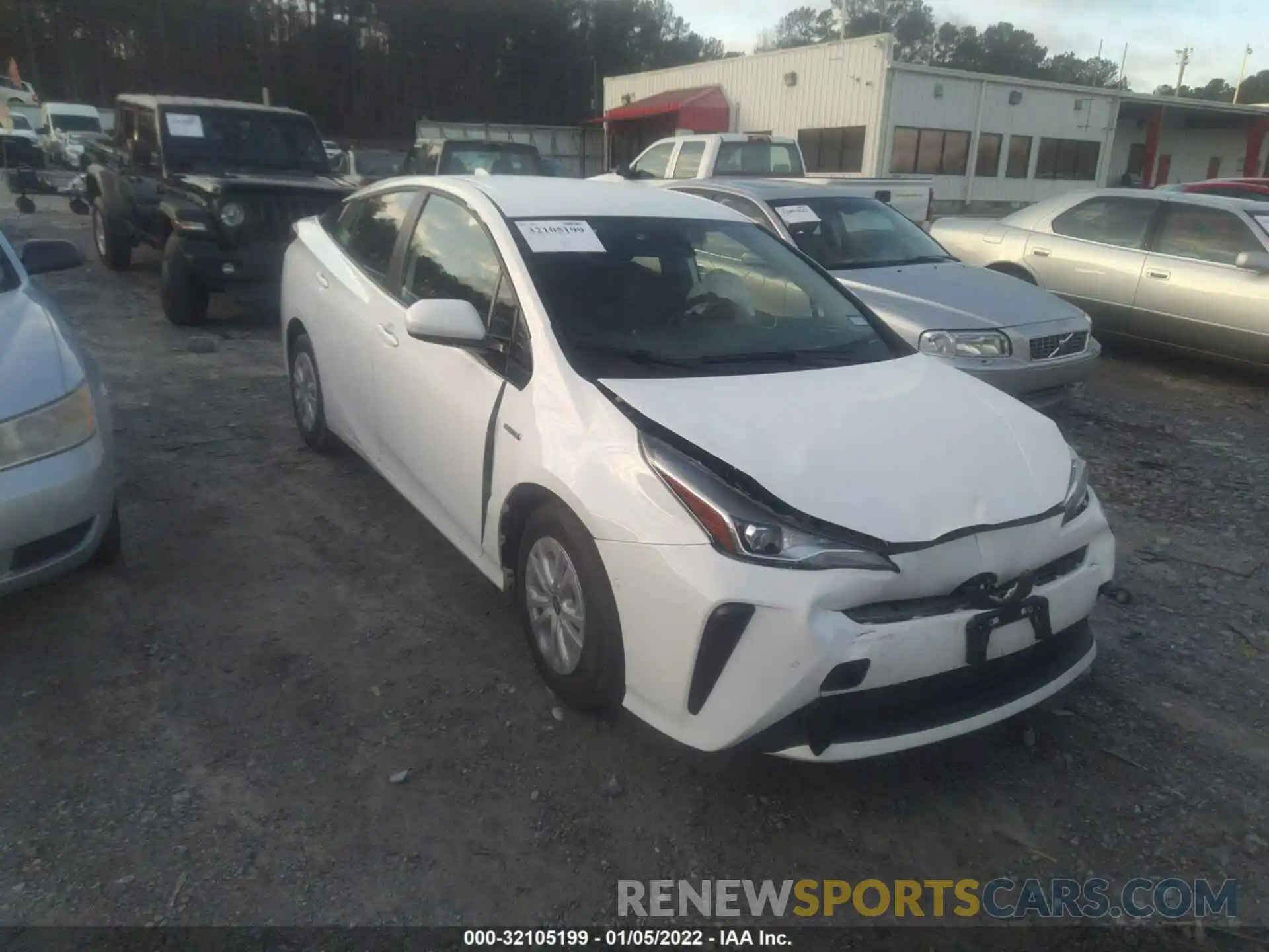 1 Photograph of a damaged car JTDKARFU4L3109973 TOYOTA PRIUS 2020