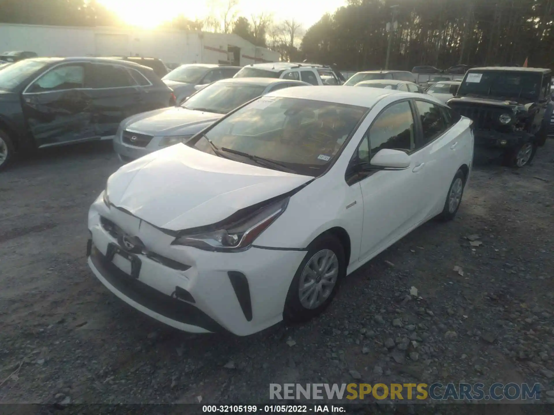 2 Photograph of a damaged car JTDKARFU4L3109973 TOYOTA PRIUS 2020