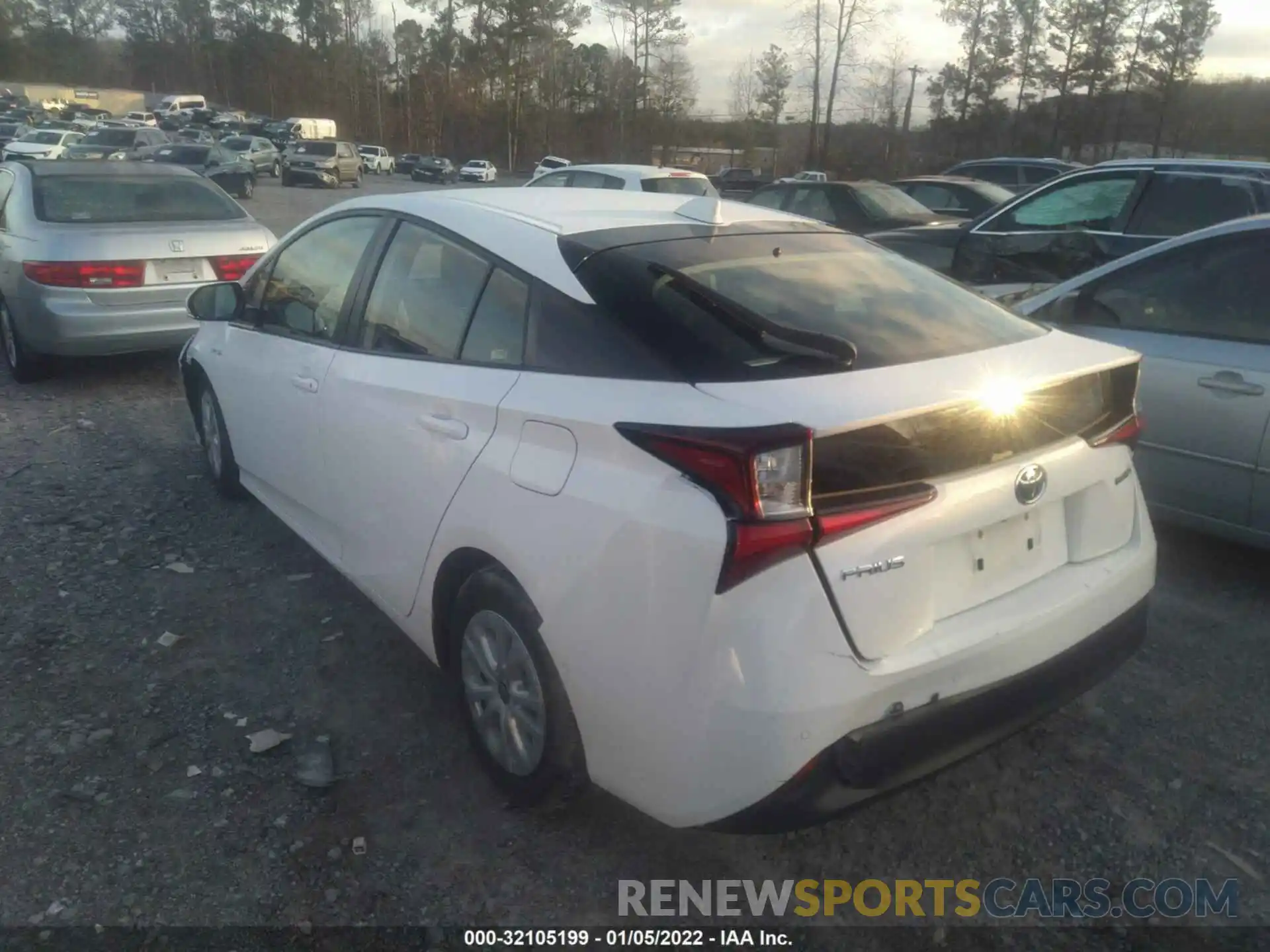 3 Photograph of a damaged car JTDKARFU4L3109973 TOYOTA PRIUS 2020