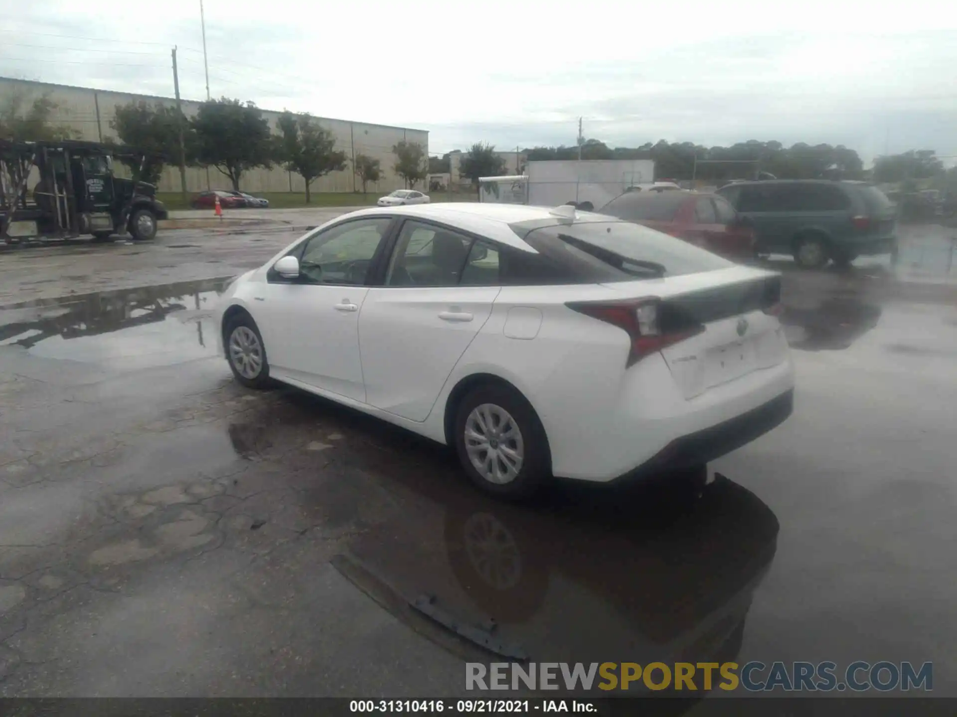 3 Photograph of a damaged car JTDKARFU4L3110024 TOYOTA PRIUS 2020