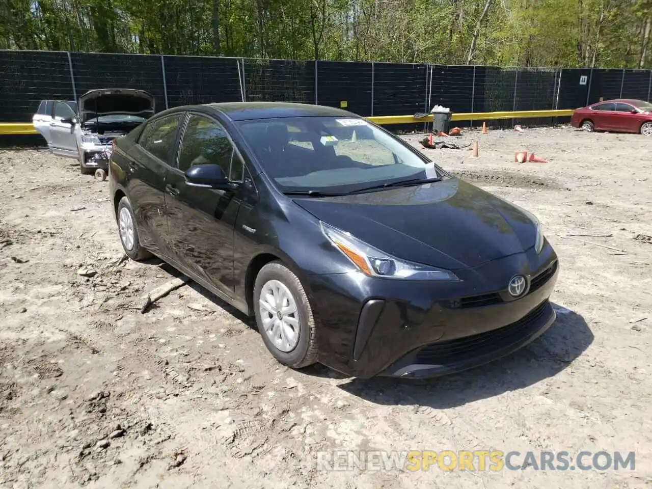 1 Photograph of a damaged car JTDKARFU4L3110461 TOYOTA PRIUS 2020