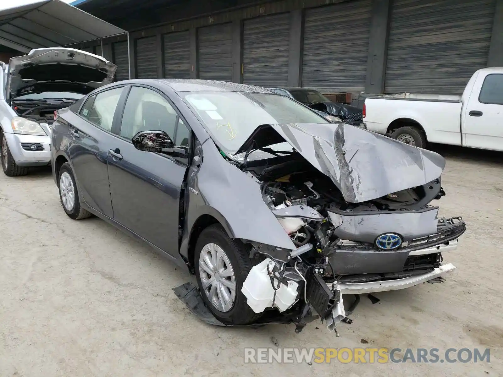 1 Photograph of a damaged car JTDKARFU4L3110489 TOYOTA PRIUS 2020