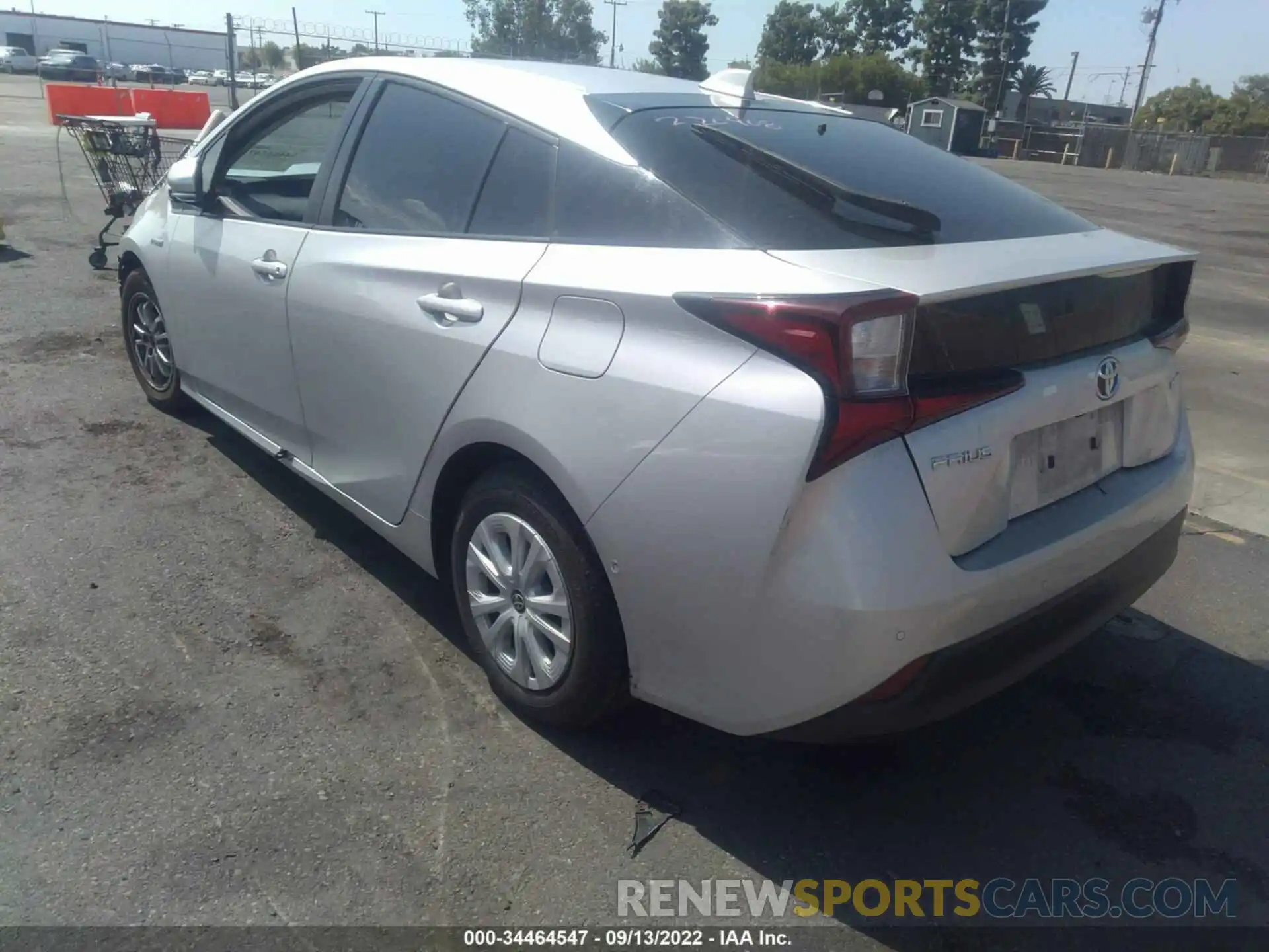 3 Photograph of a damaged car JTDKARFU4L3110945 TOYOTA PRIUS 2020