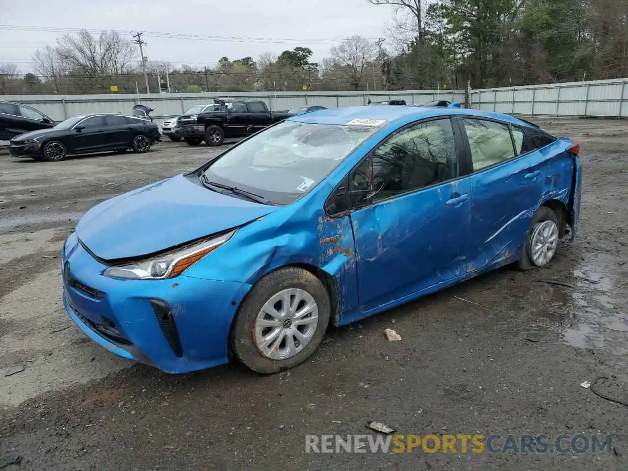 1 Photograph of a damaged car JTDKARFU4L3111304 TOYOTA PRIUS 2020