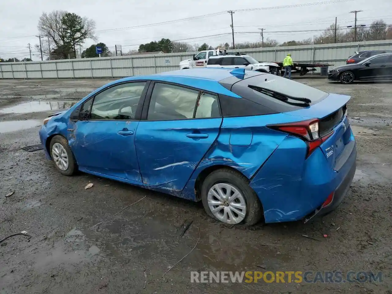 2 Photograph of a damaged car JTDKARFU4L3111304 TOYOTA PRIUS 2020