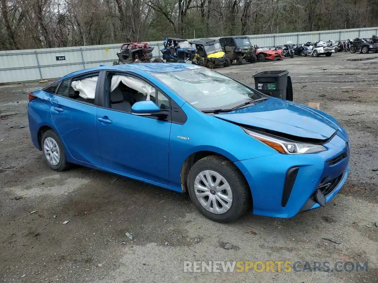 4 Photograph of a damaged car JTDKARFU4L3111304 TOYOTA PRIUS 2020