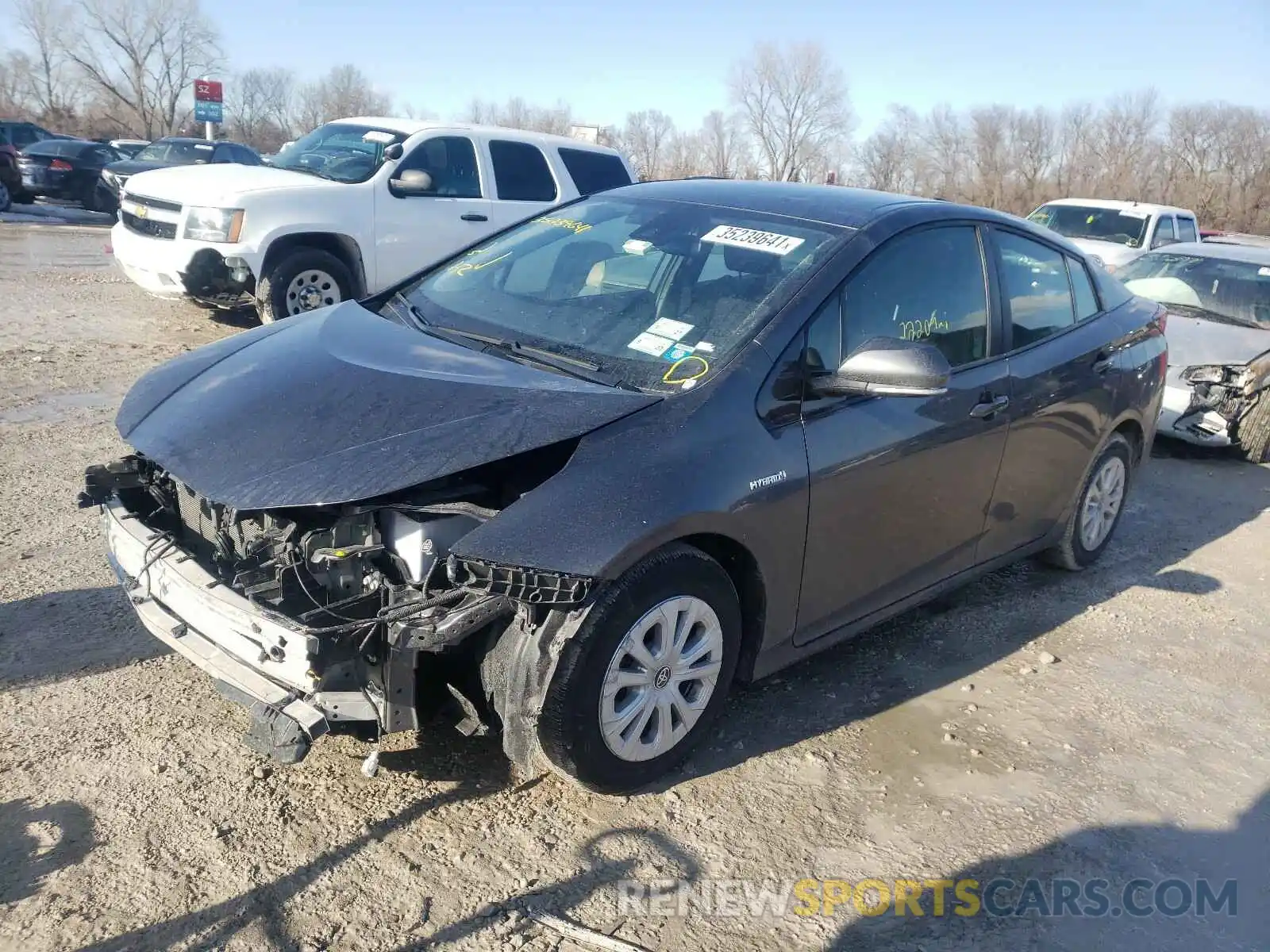 2 Photograph of a damaged car JTDKARFU4L3111707 TOYOTA PRIUS 2020