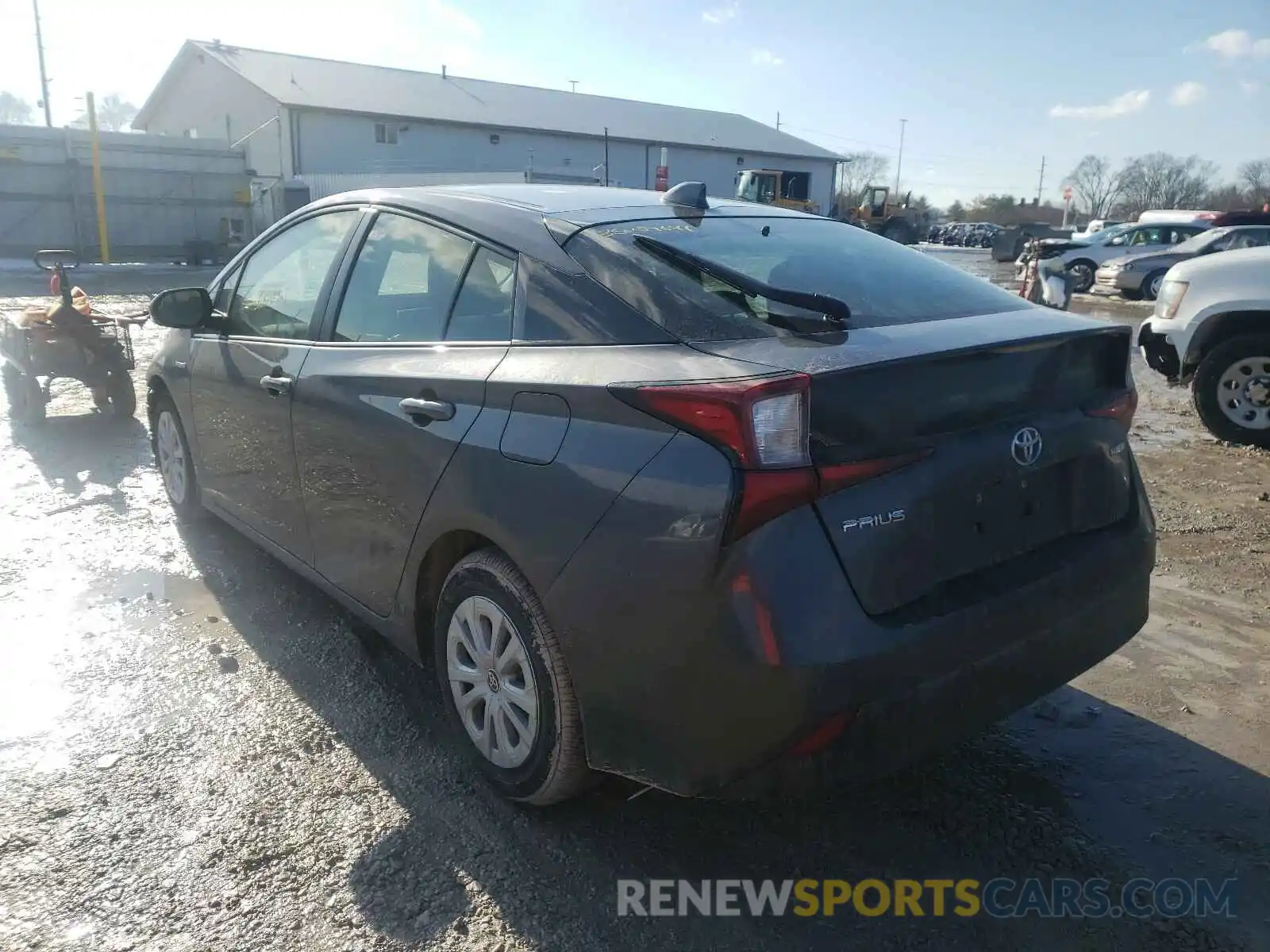 3 Photograph of a damaged car JTDKARFU4L3111707 TOYOTA PRIUS 2020