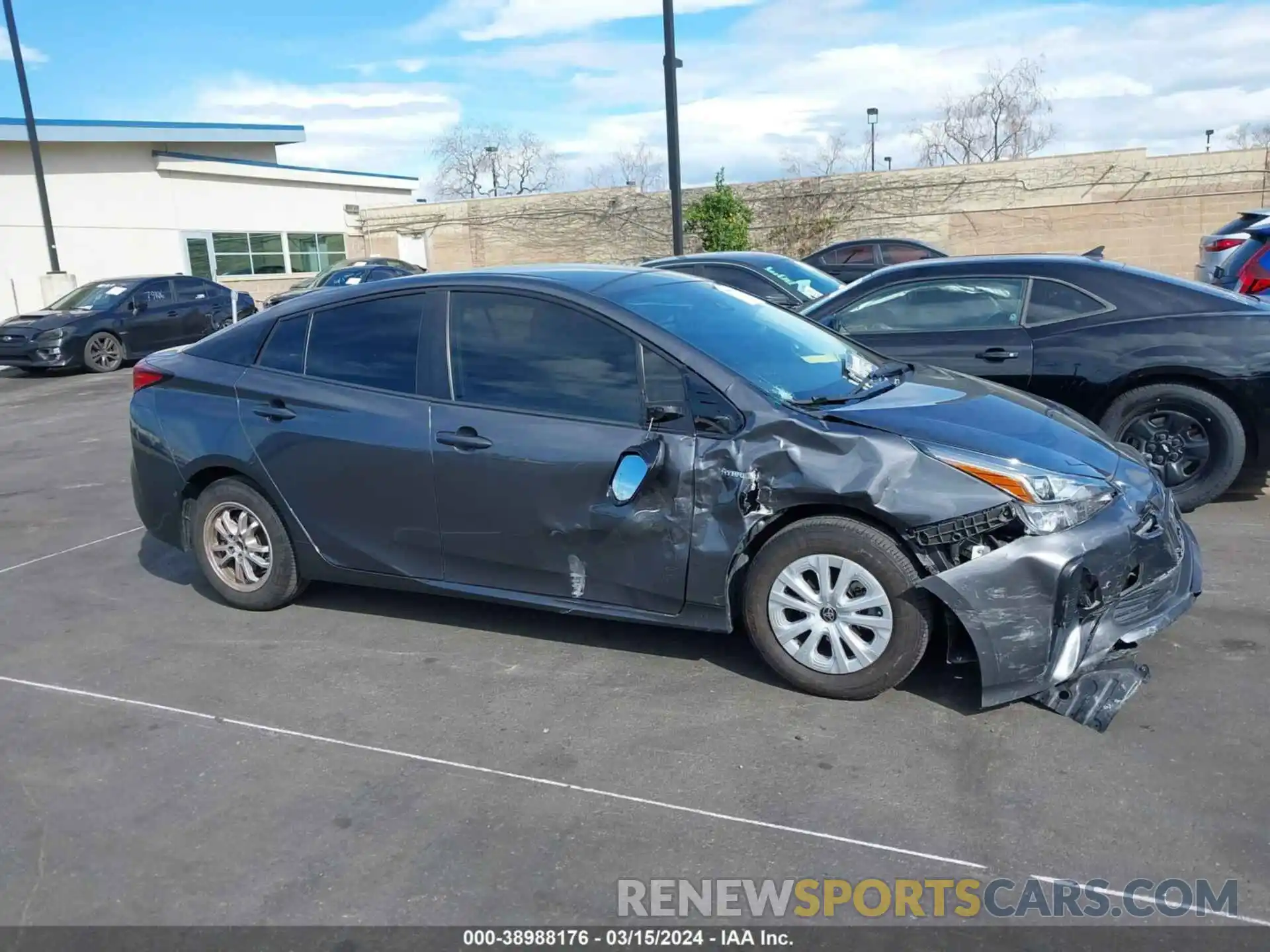 13 Photograph of a damaged car JTDKARFU4L3111805 TOYOTA PRIUS 2020