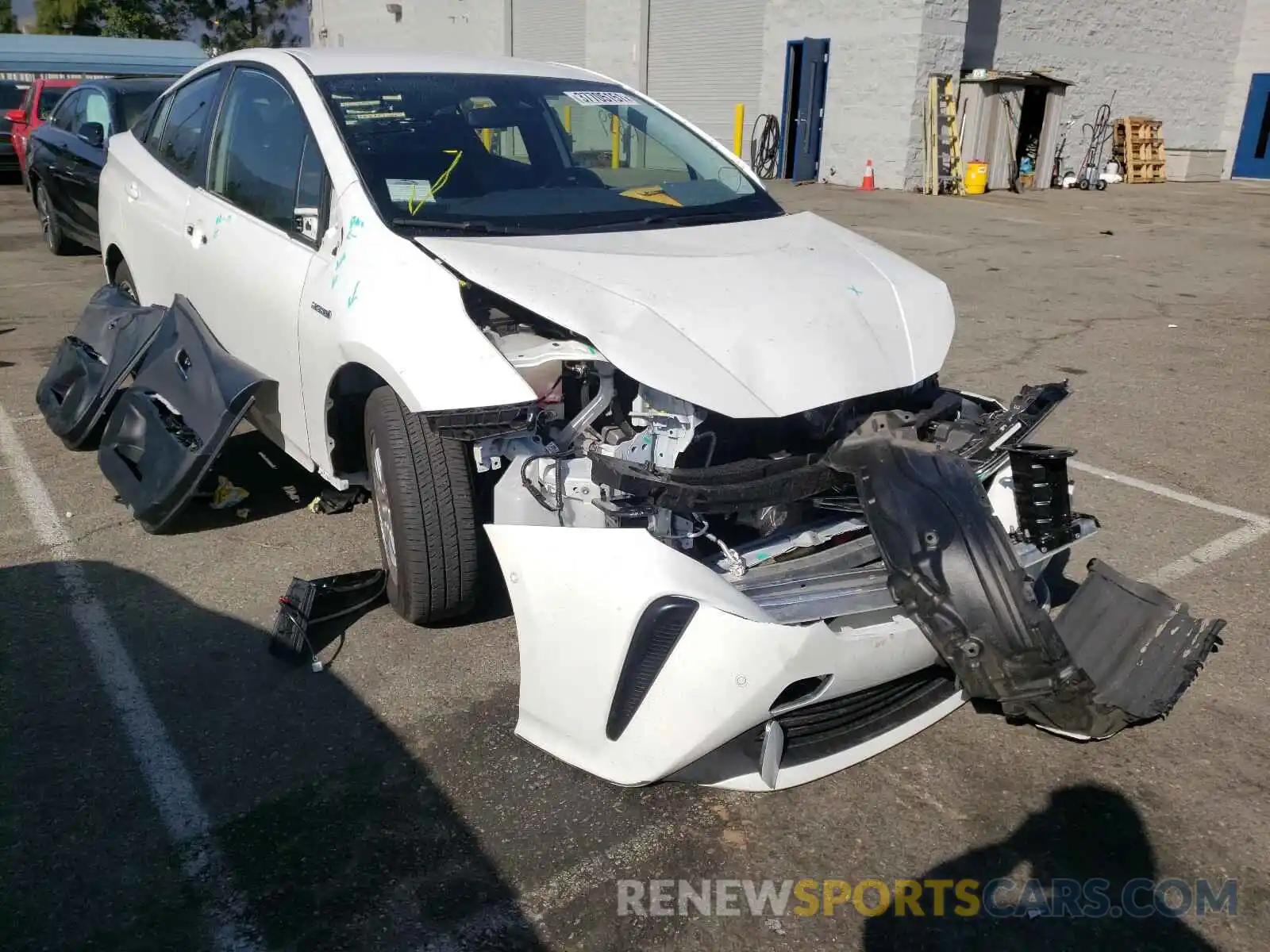 1 Photograph of a damaged car JTDKARFU4L3112212 TOYOTA PRIUS 2020