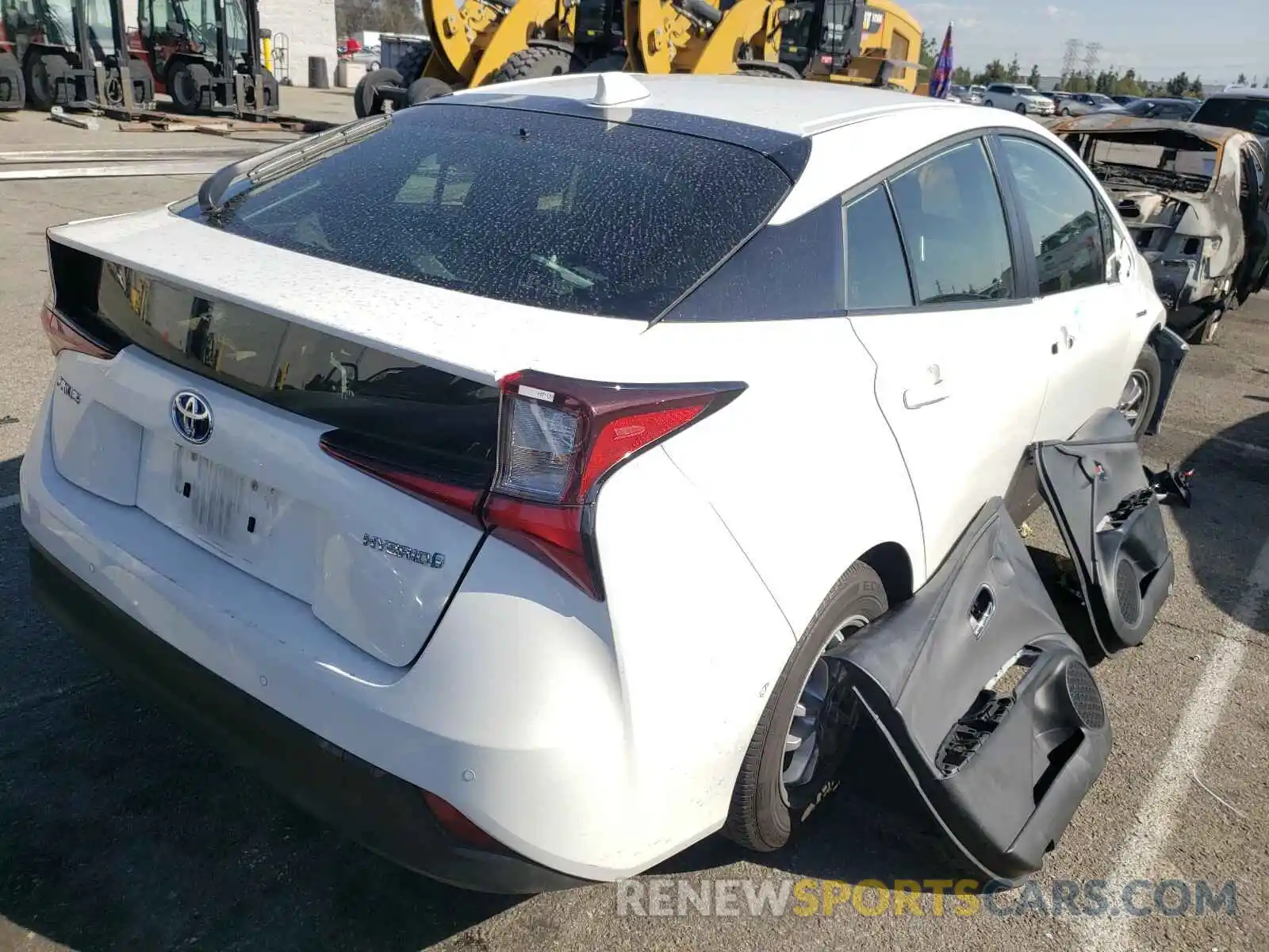 4 Photograph of a damaged car JTDKARFU4L3112212 TOYOTA PRIUS 2020