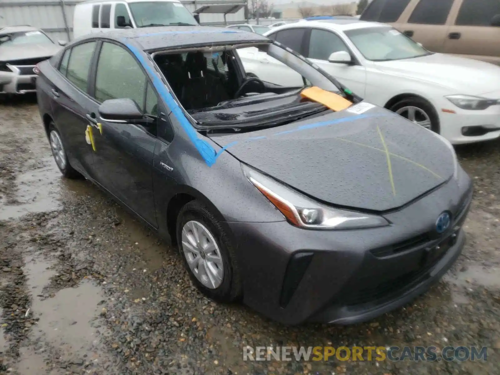 1 Photograph of a damaged car JTDKARFU4L3113053 TOYOTA PRIUS 2020