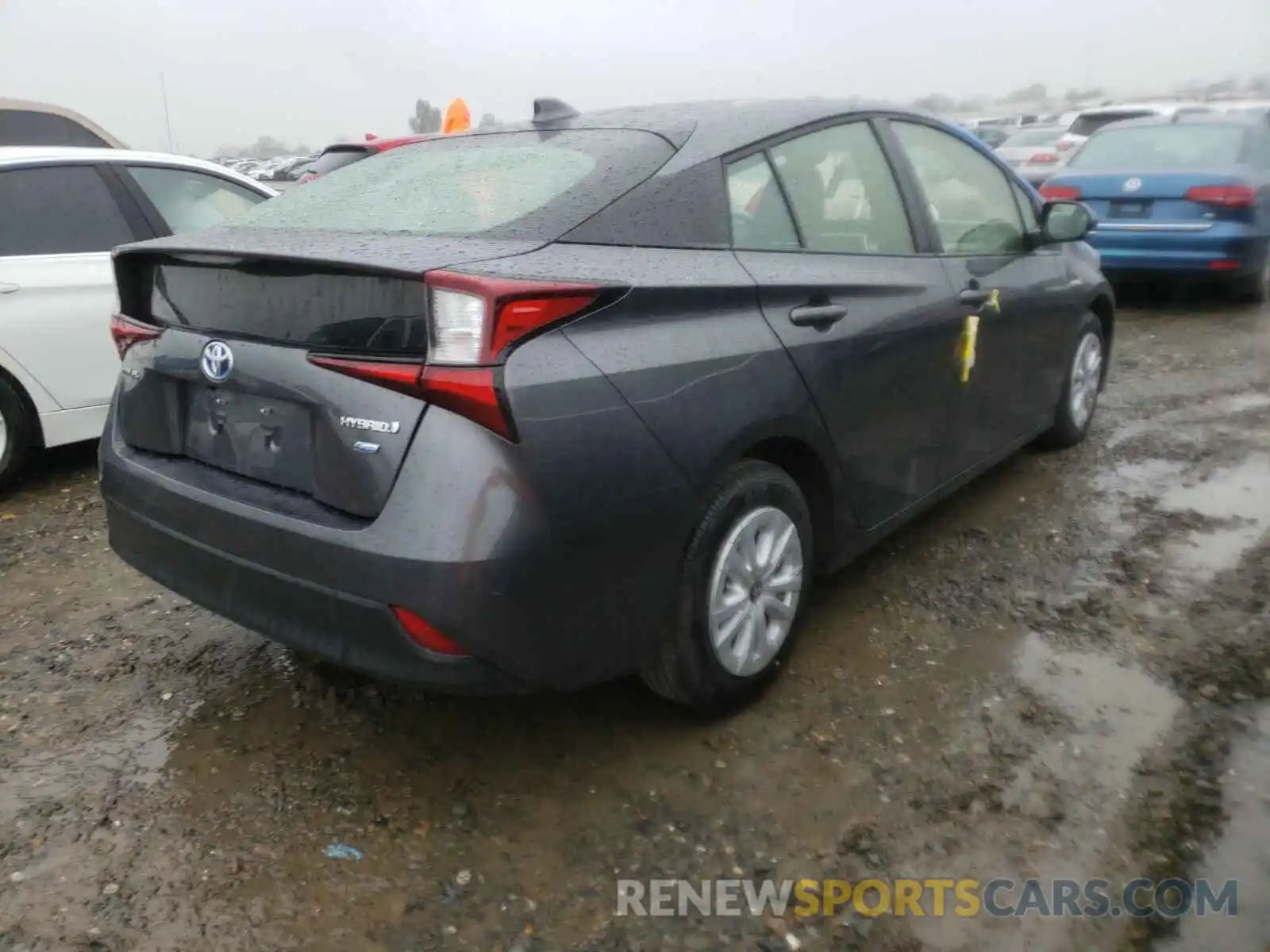 4 Photograph of a damaged car JTDKARFU4L3113053 TOYOTA PRIUS 2020