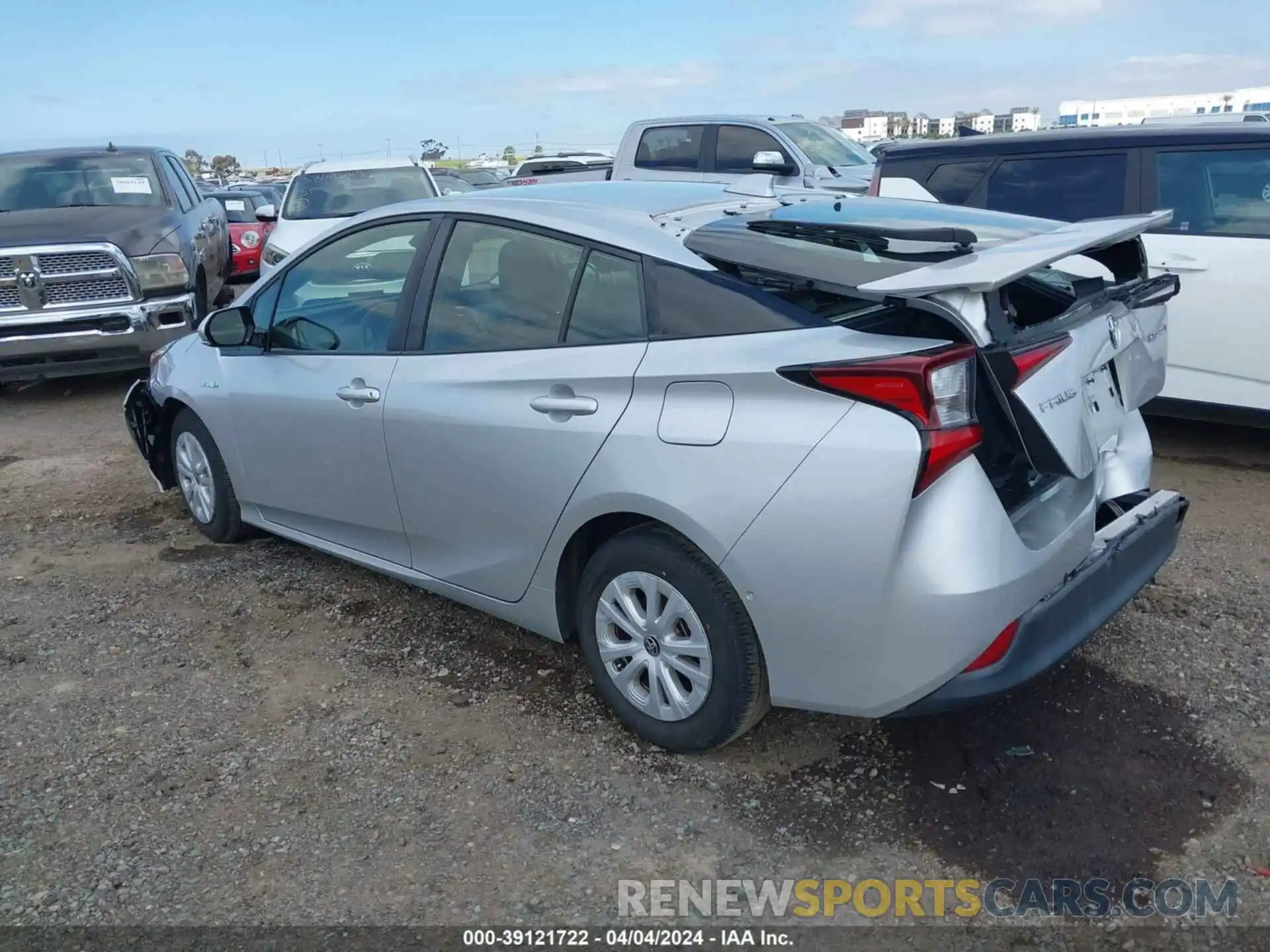 3 Photograph of a damaged car JTDKARFU4L3113862 TOYOTA PRIUS 2020