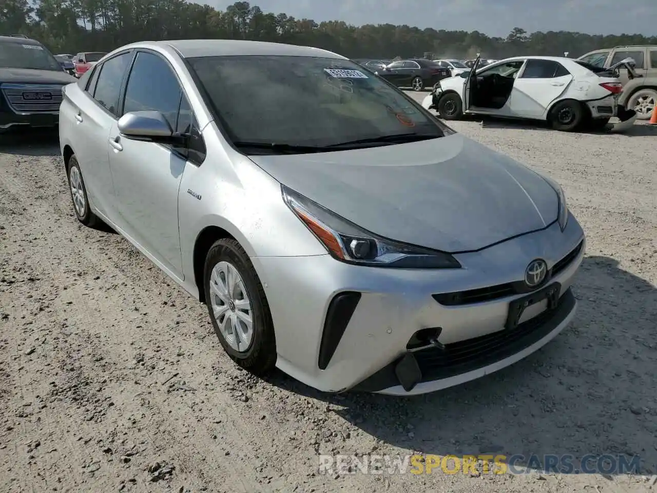 1 Photograph of a damaged car JTDKARFU4L3115238 TOYOTA PRIUS 2020