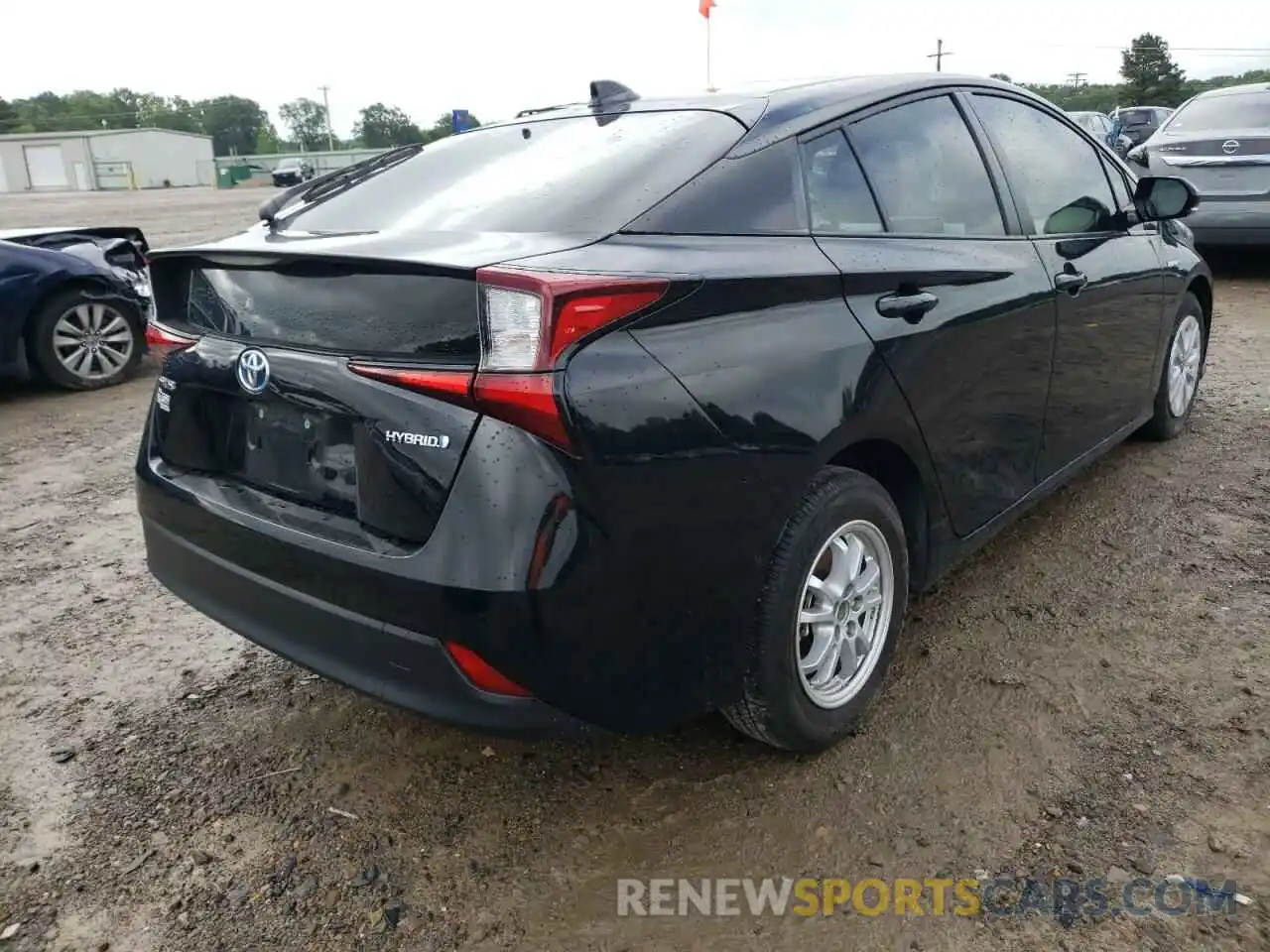 4 Photograph of a damaged car JTDKARFU4L3115255 TOYOTA PRIUS 2020