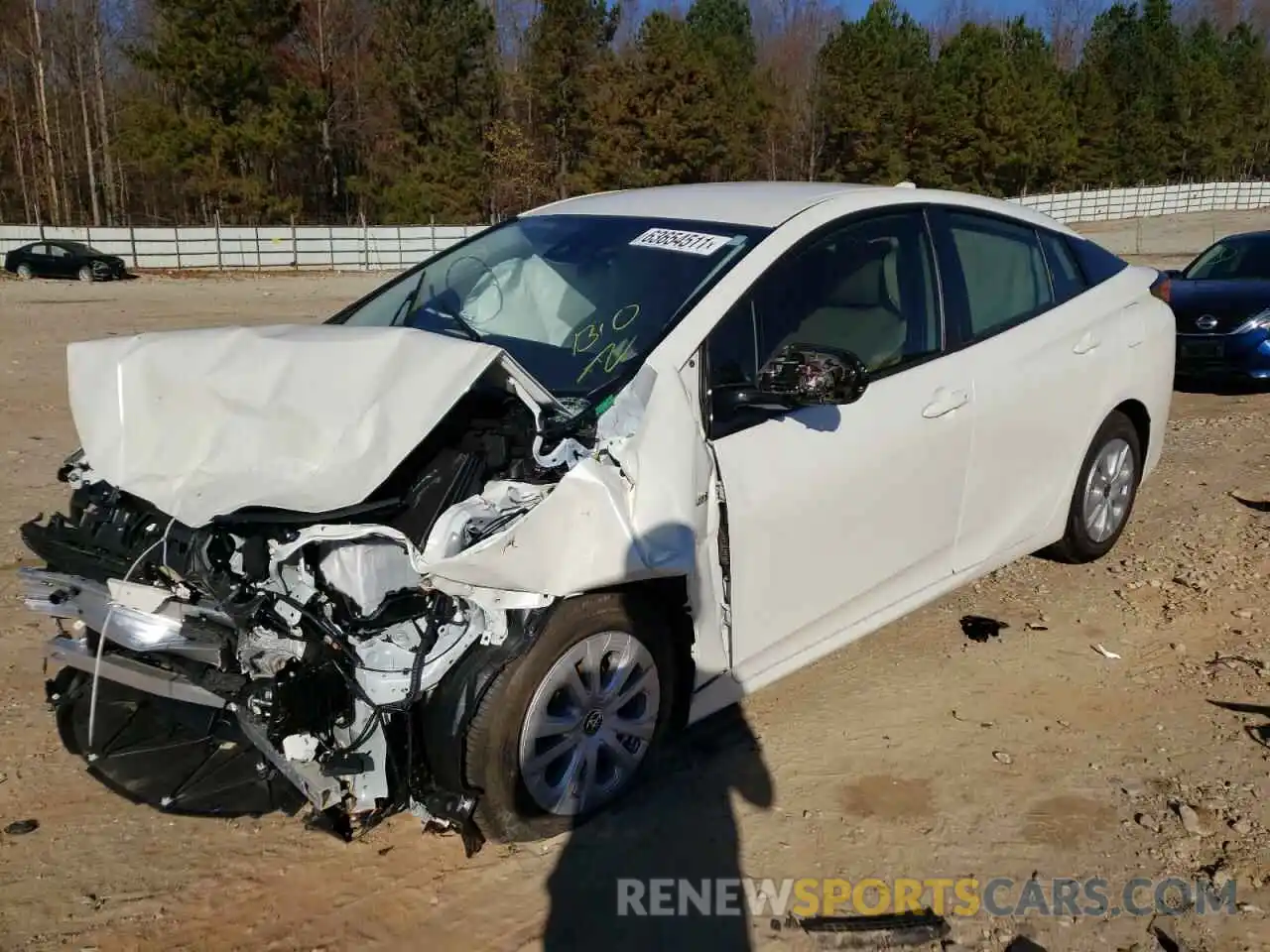 2 Photograph of a damaged car JTDKARFU4L3115420 TOYOTA PRIUS 2020