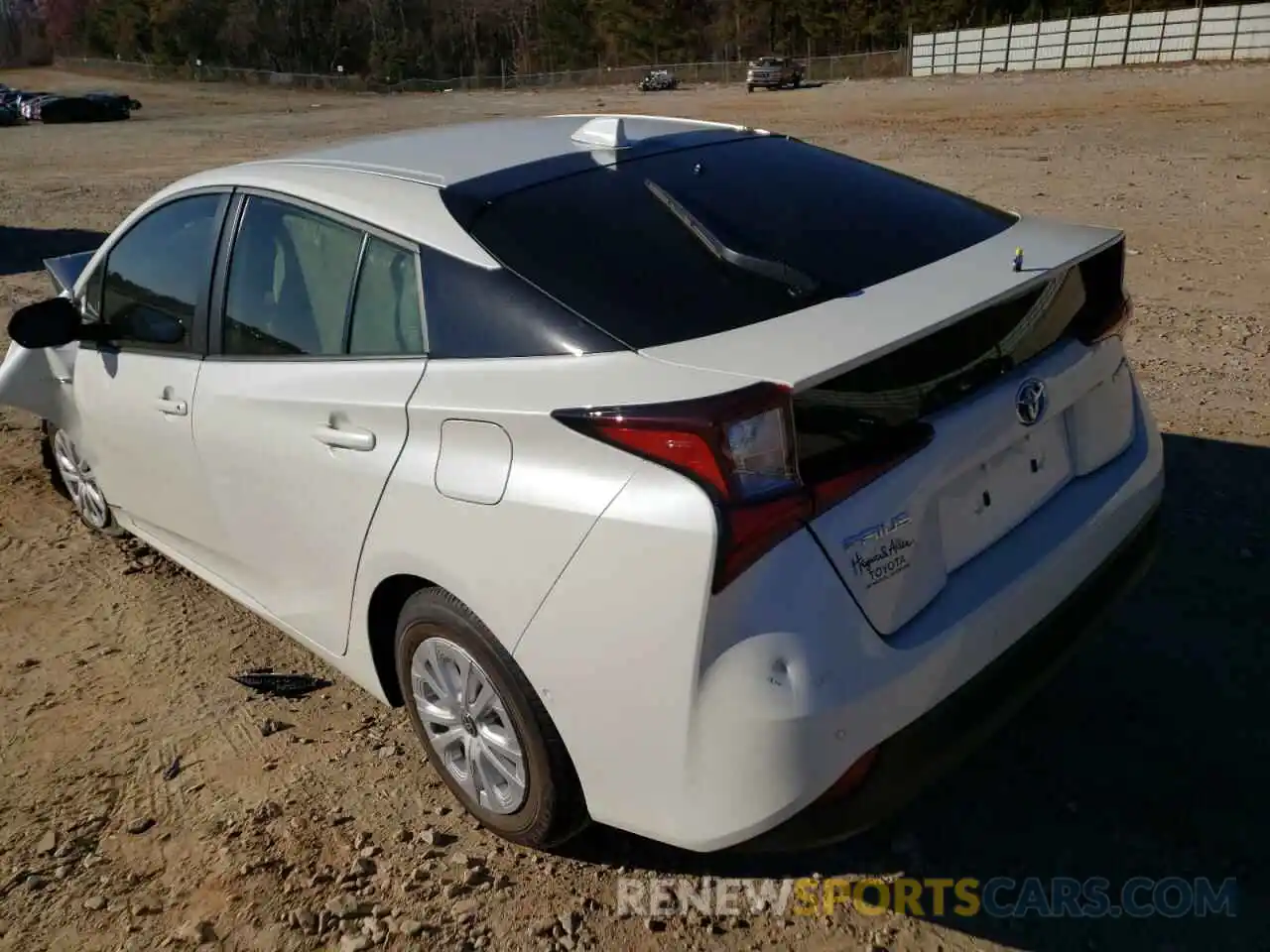 3 Photograph of a damaged car JTDKARFU4L3115420 TOYOTA PRIUS 2020