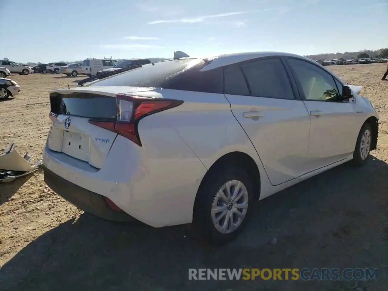 4 Photograph of a damaged car JTDKARFU4L3115420 TOYOTA PRIUS 2020