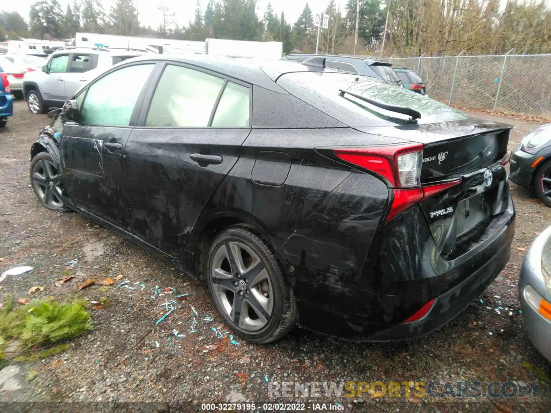 3 Photograph of a damaged car JTDKARFU4L3115644 TOYOTA PRIUS 2020