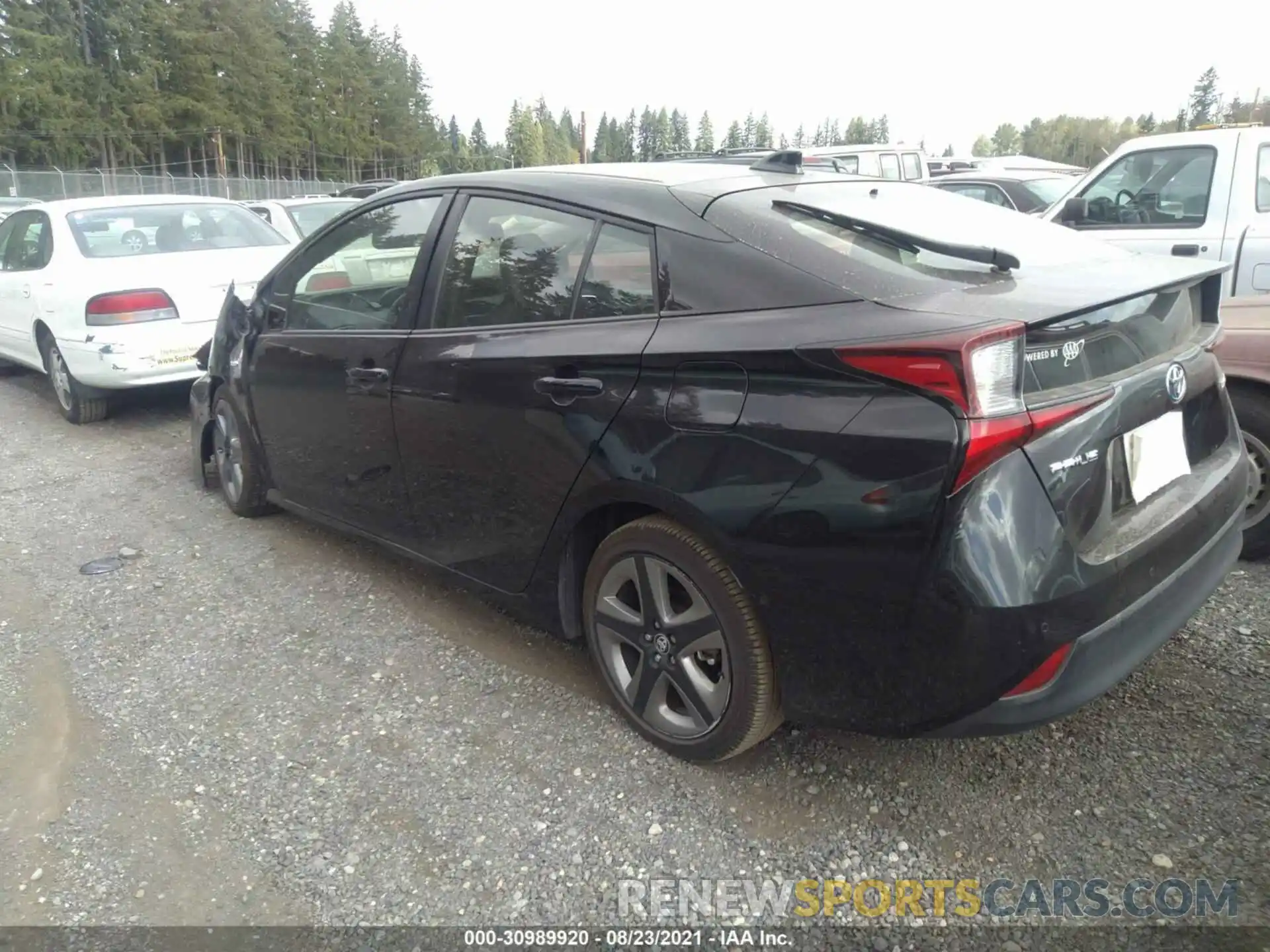 3 Photograph of a damaged car JTDKARFU4L3115787 TOYOTA PRIUS 2020