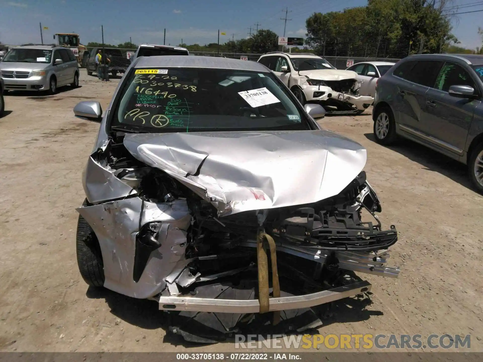 6 Photograph of a damaged car JTDKARFU4L3116440 TOYOTA PRIUS 2020