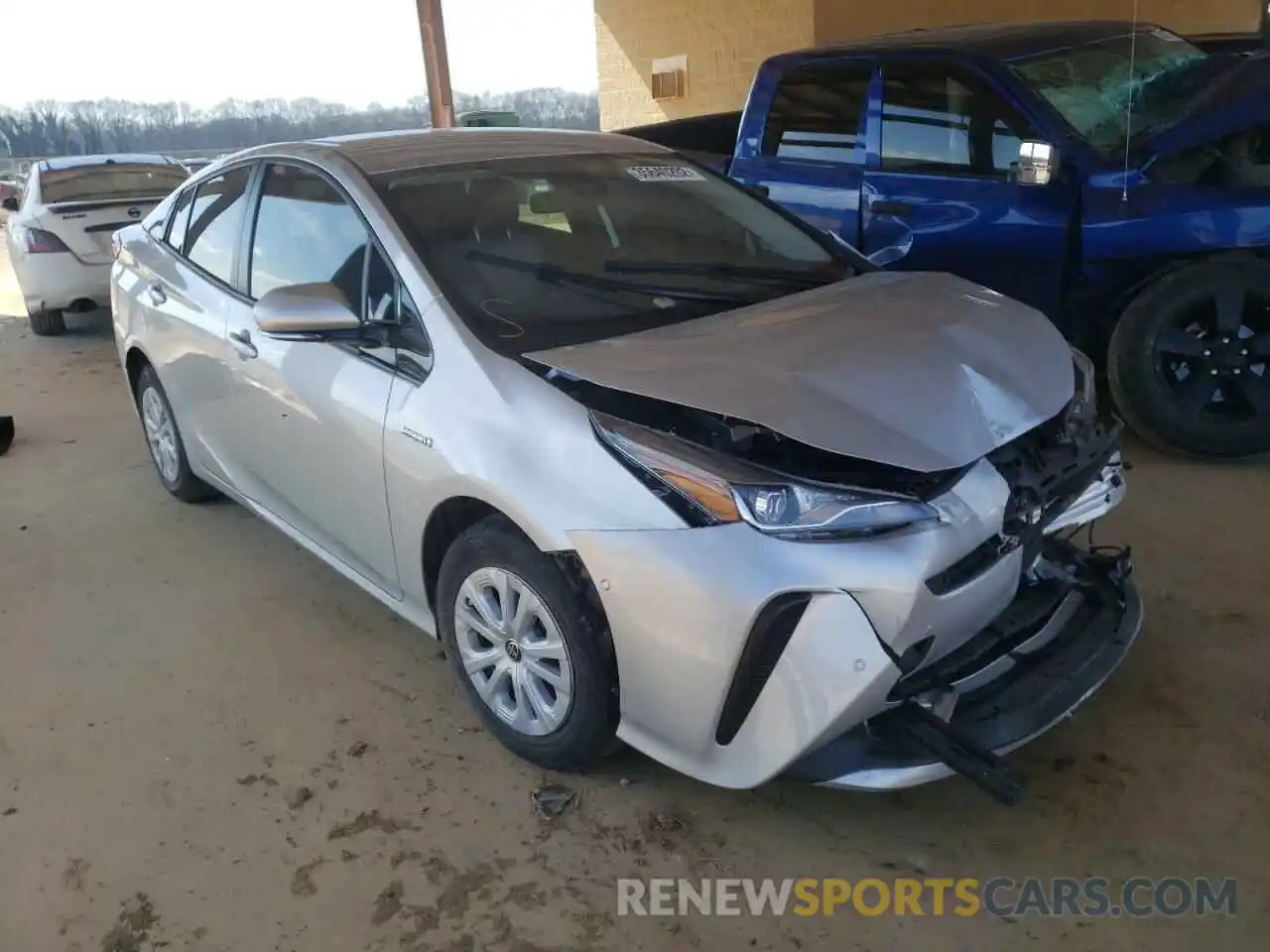 1 Photograph of a damaged car JTDKARFU4L3117183 TOYOTA PRIUS 2020