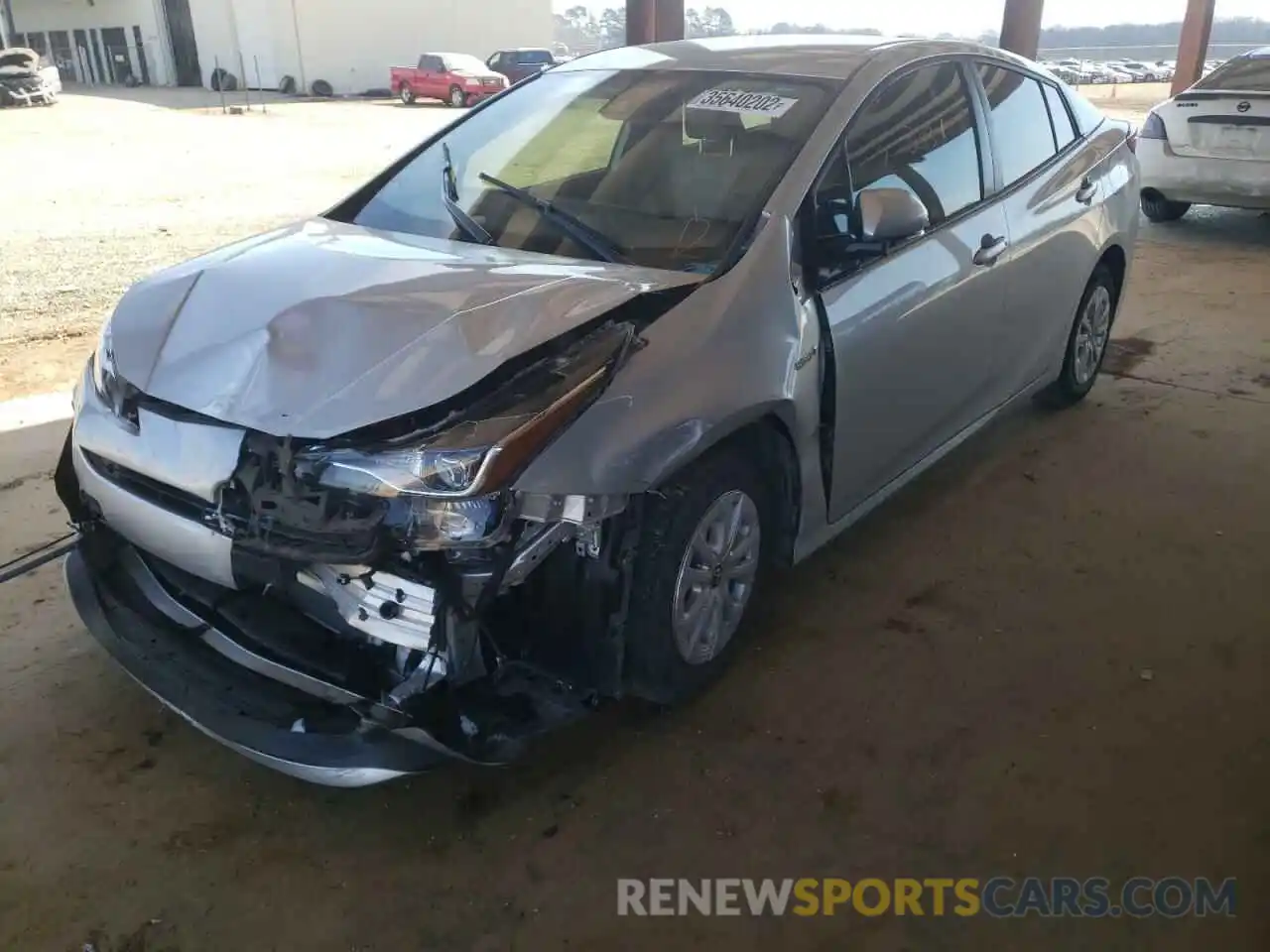 2 Photograph of a damaged car JTDKARFU4L3117183 TOYOTA PRIUS 2020