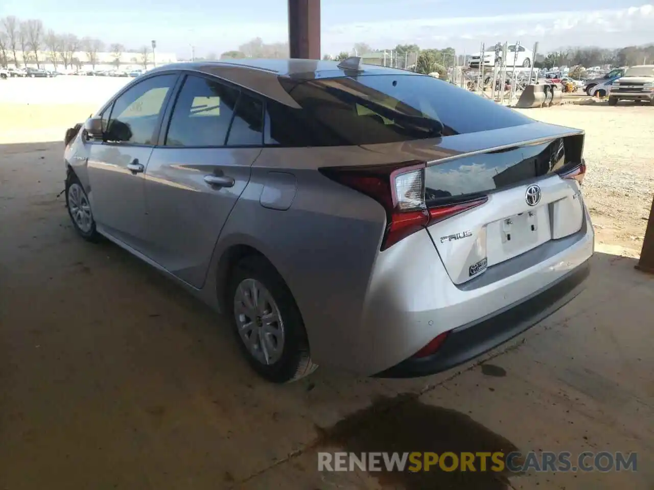 3 Photograph of a damaged car JTDKARFU4L3117183 TOYOTA PRIUS 2020