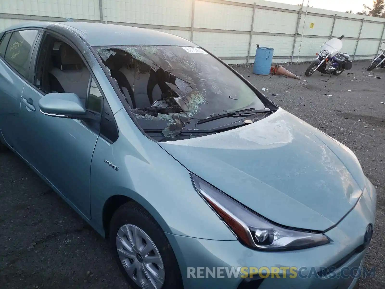 9 Photograph of a damaged car JTDKARFU4L3118124 TOYOTA PRIUS 2020