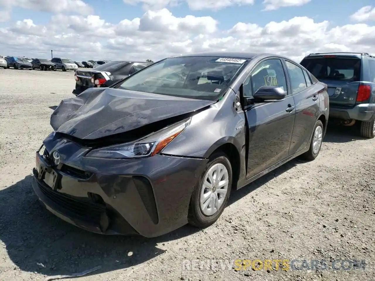 2 Photograph of a damaged car JTDKARFU4L3119872 TOYOTA PRIUS 2020