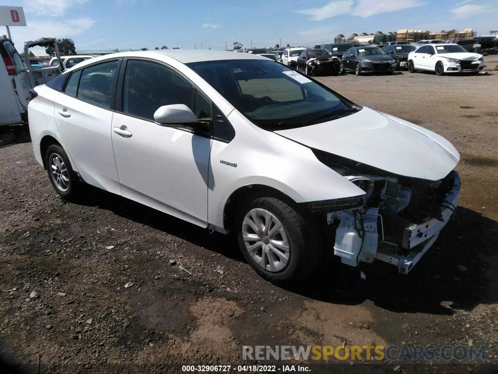 1 Photograph of a damaged car JTDKARFU4L3122531 TOYOTA PRIUS 2020