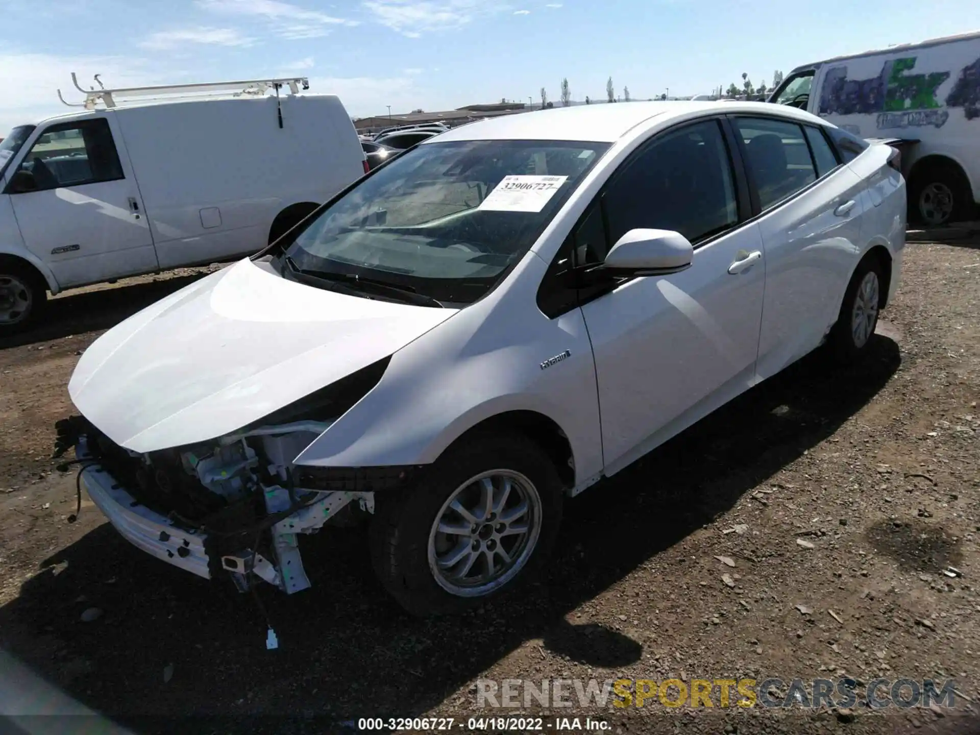 2 Photograph of a damaged car JTDKARFU4L3122531 TOYOTA PRIUS 2020