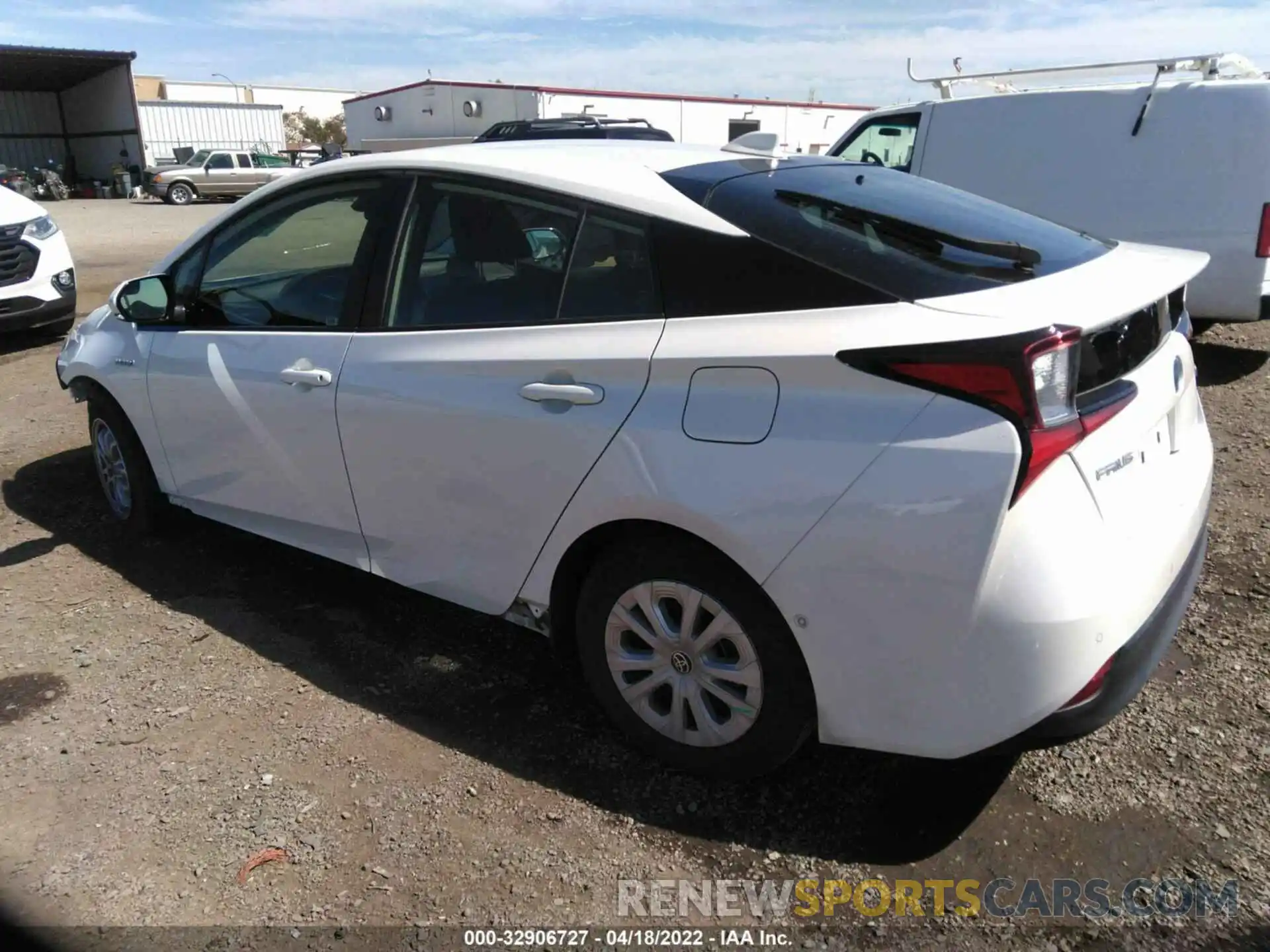 3 Photograph of a damaged car JTDKARFU4L3122531 TOYOTA PRIUS 2020