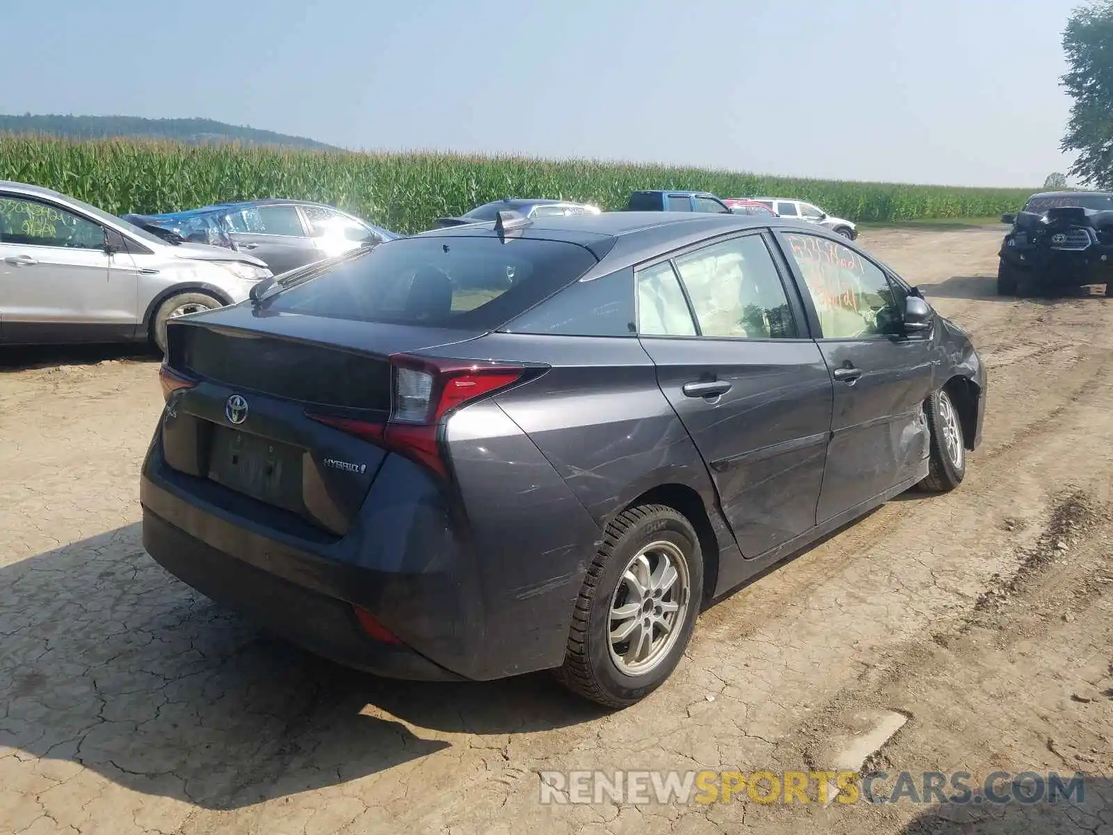 4 Photograph of a damaged car JTDKARFU4L3125591 TOYOTA PRIUS 2020