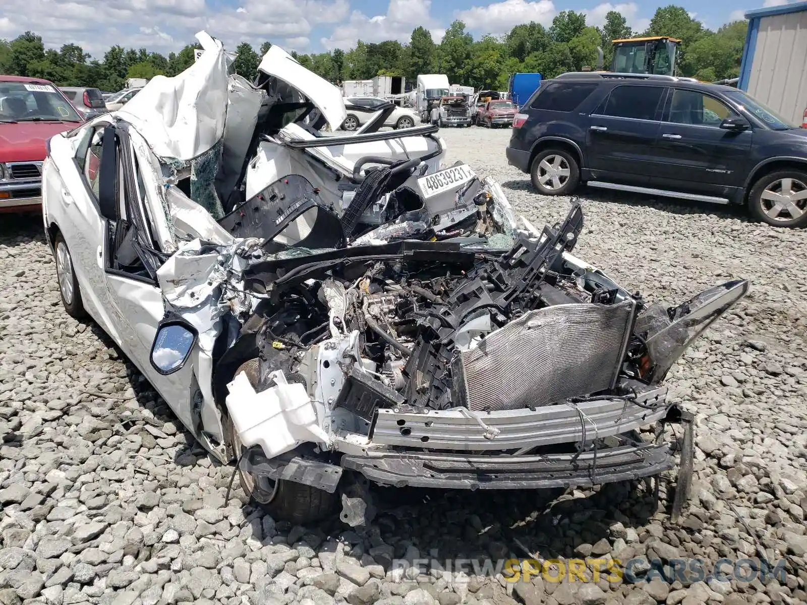 1 Photograph of a damaged car JTDKARFU4L3126210 TOYOTA PRIUS 2020