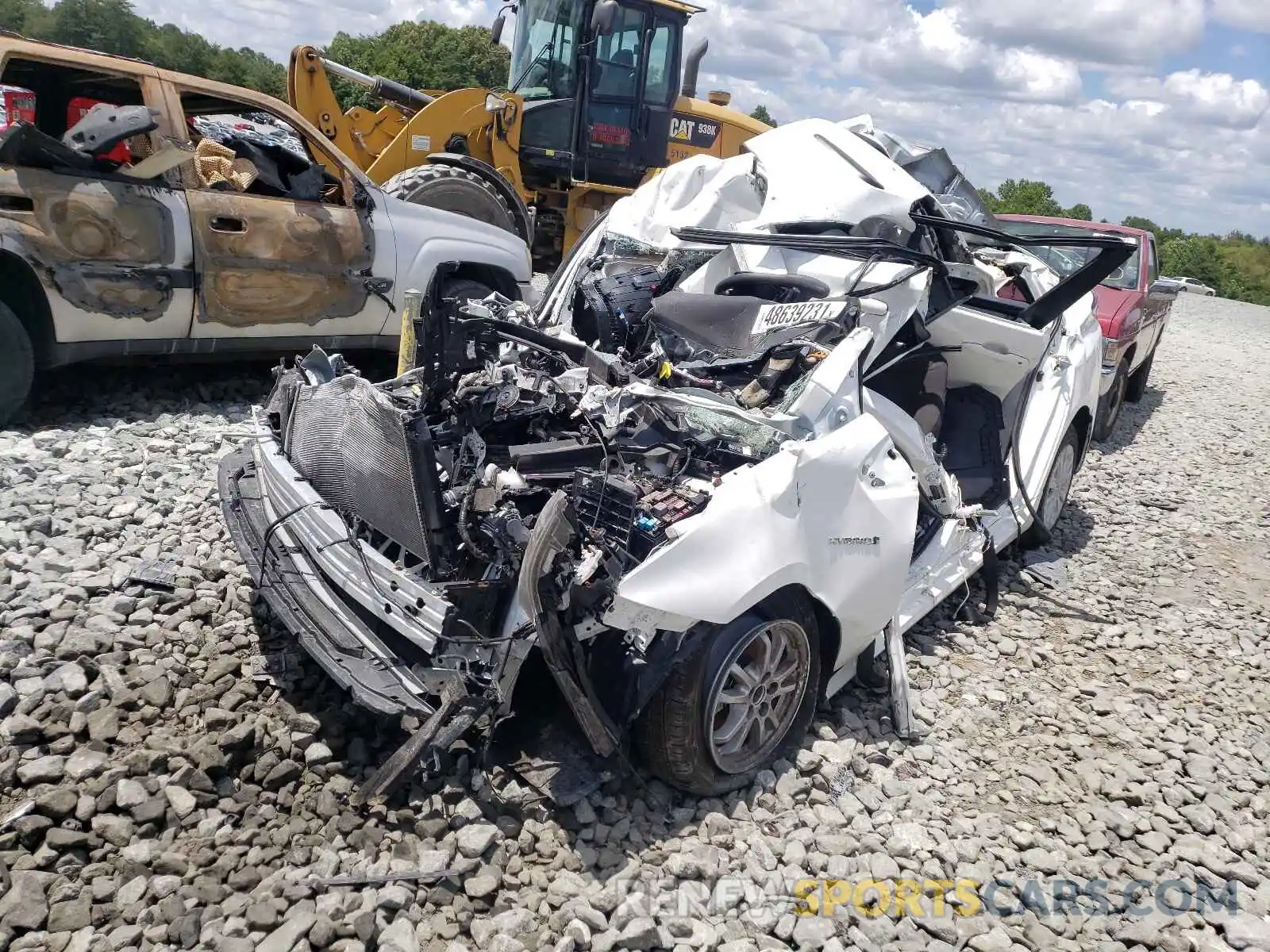 2 Photograph of a damaged car JTDKARFU4L3126210 TOYOTA PRIUS 2020