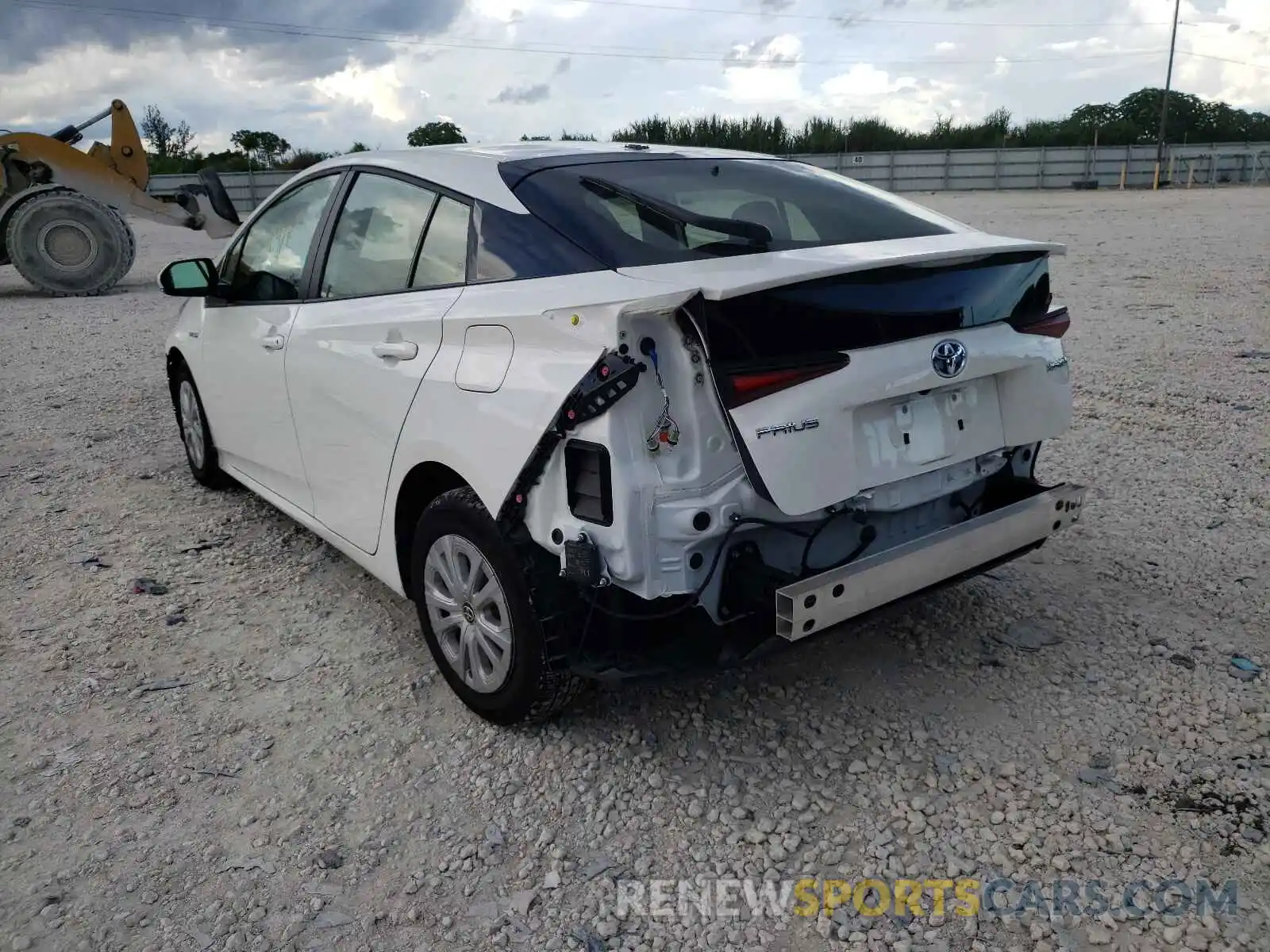 3 Photograph of a damaged car JTDKARFU4L3126224 TOYOTA PRIUS 2020