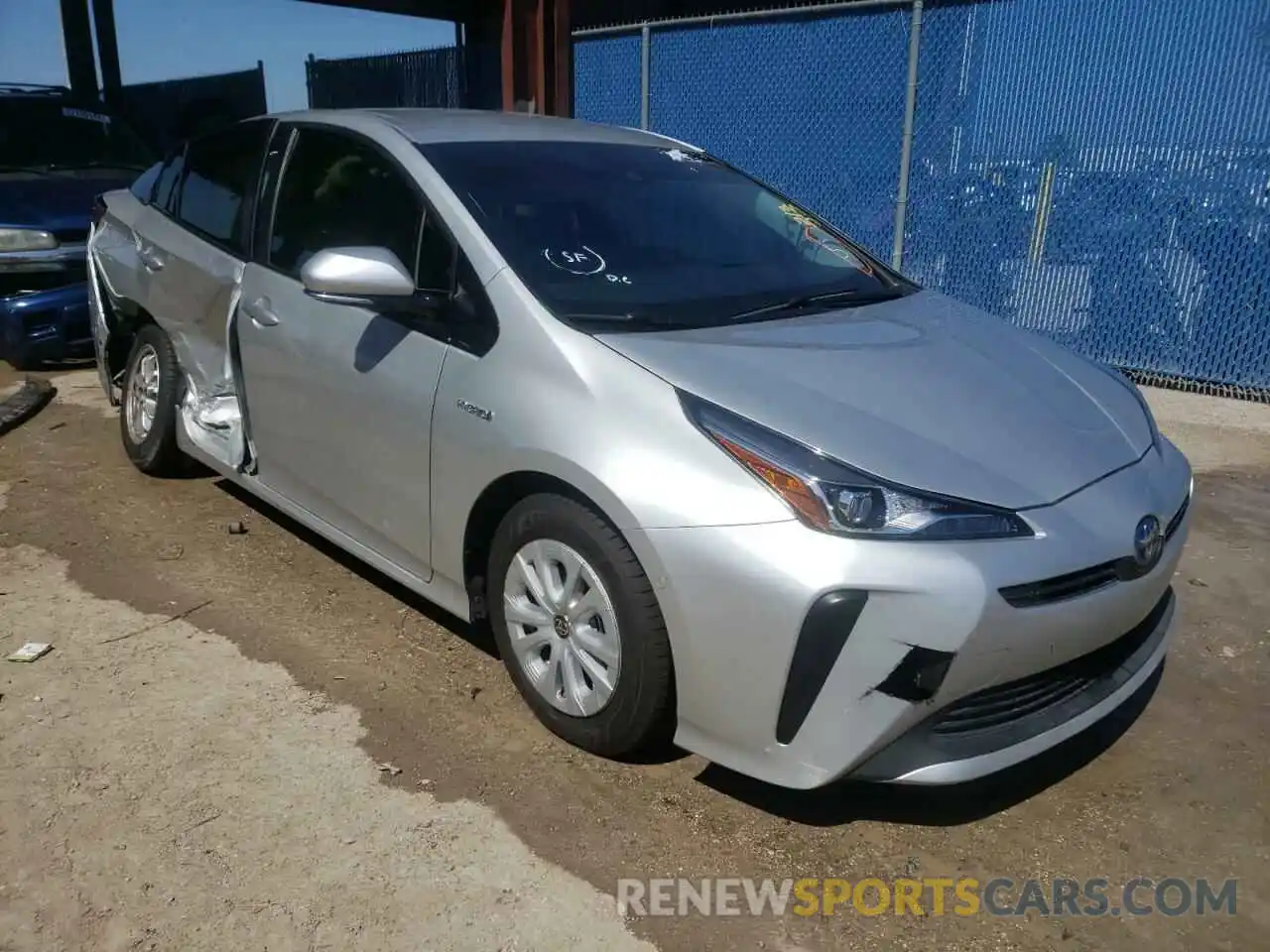 1 Photograph of a damaged car JTDKARFU5L3102837 TOYOTA PRIUS 2020