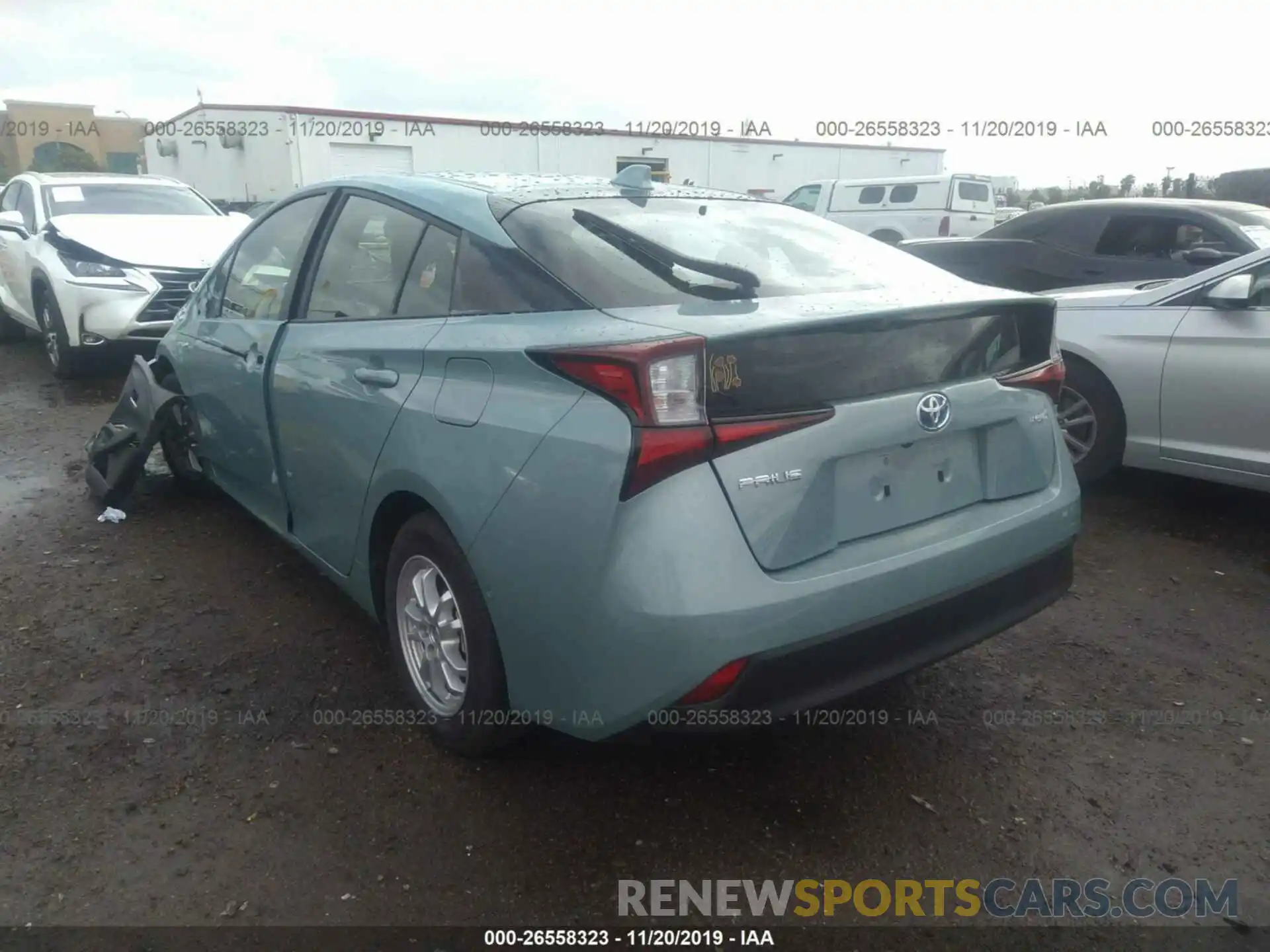 3 Фотография поврежденного автомобиля JTDKARFU5L3103308 TOYOTA PRIUS 2020