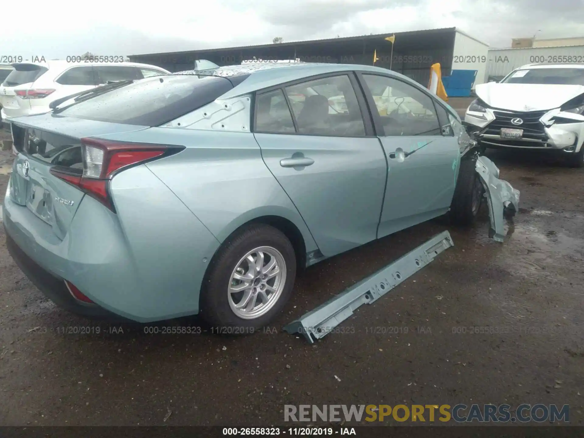 4 Photograph of a damaged car JTDKARFU5L3103308 TOYOTA PRIUS 2020