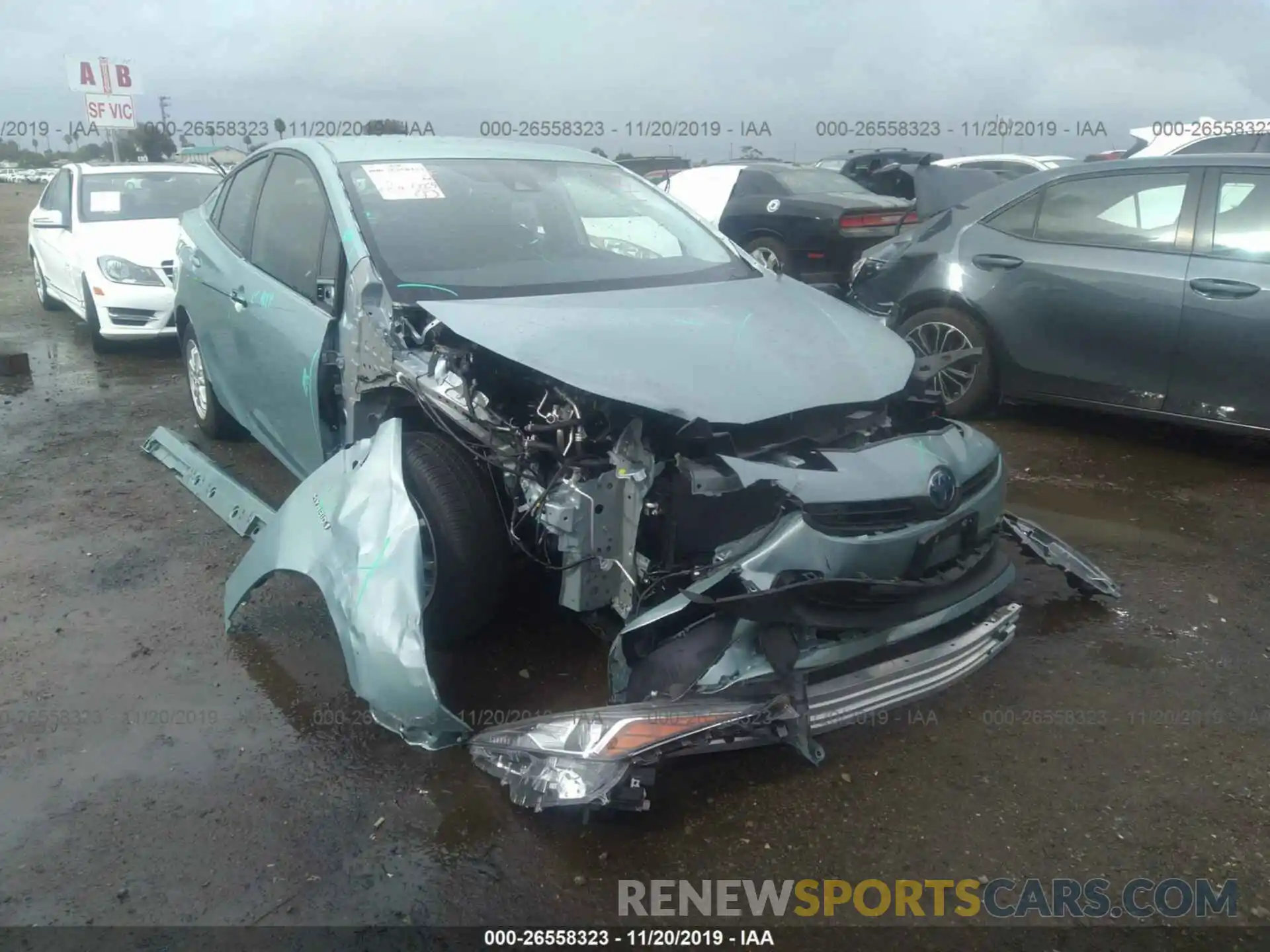 6 Photograph of a damaged car JTDKARFU5L3103308 TOYOTA PRIUS 2020