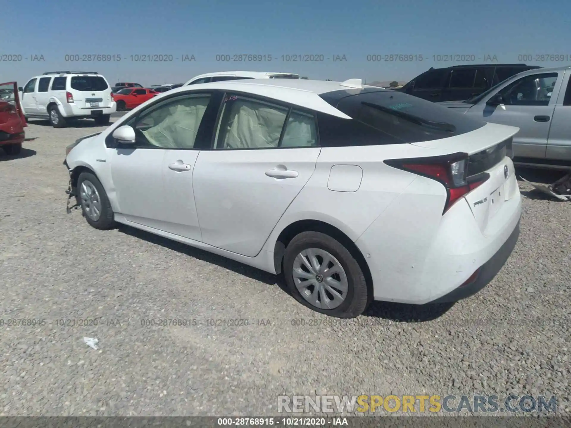 3 Photograph of a damaged car JTDKARFU5L3104359 TOYOTA PRIUS 2020