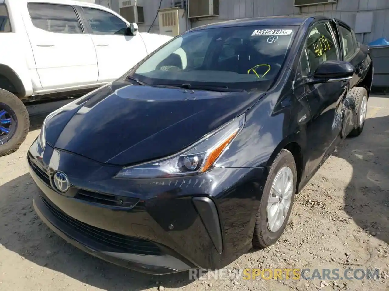 2 Photograph of a damaged car JTDKARFU5L3106662 TOYOTA PRIUS 2020