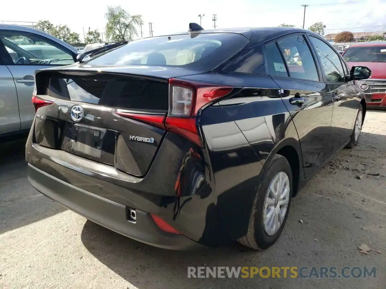 4 Photograph of a damaged car JTDKARFU5L3106662 TOYOTA PRIUS 2020