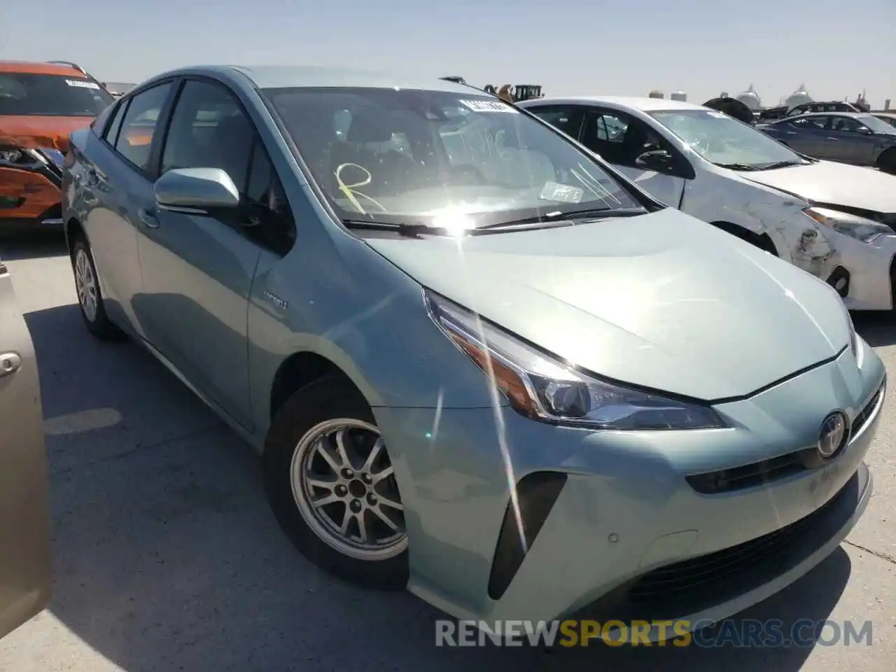 1 Photograph of a damaged car JTDKARFU5L3107262 TOYOTA PRIUS 2020