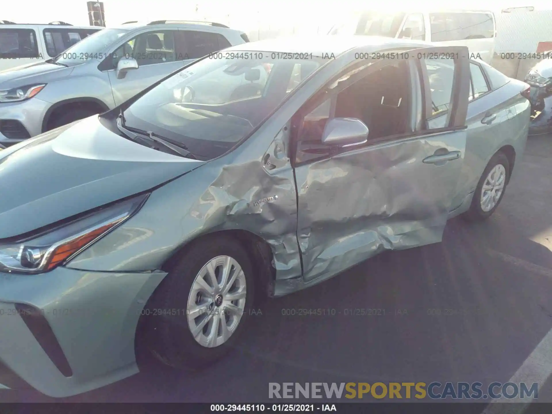 6 Photograph of a damaged car JTDKARFU5L3107276 TOYOTA PRIUS 2020