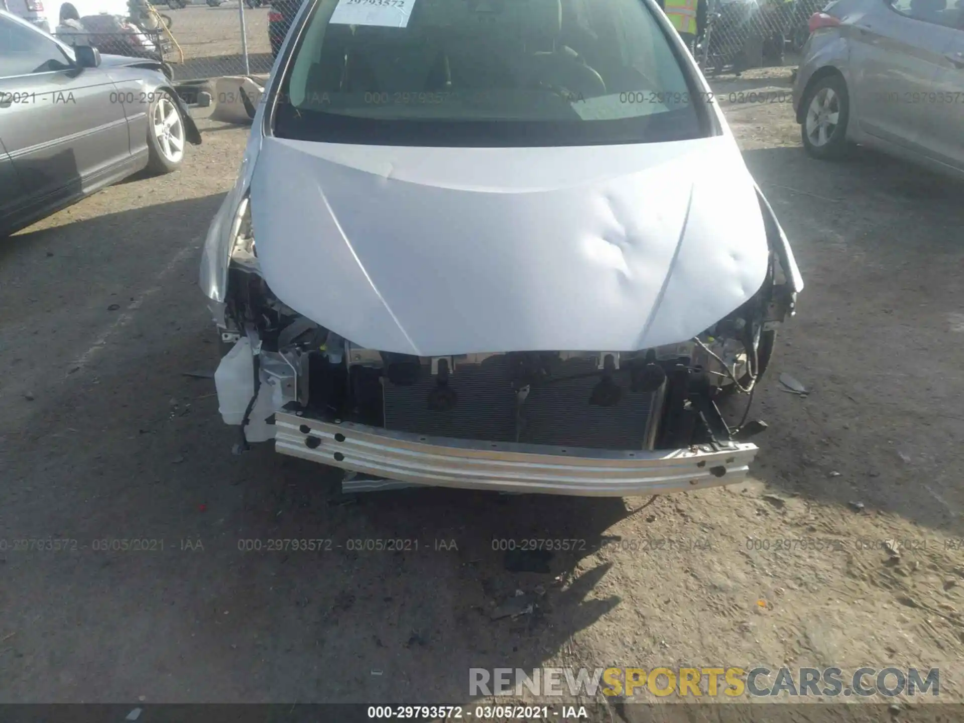 6 Фотография поврежденного автомобиля JTDKARFU5L3107486 TOYOTA PRIUS 2020