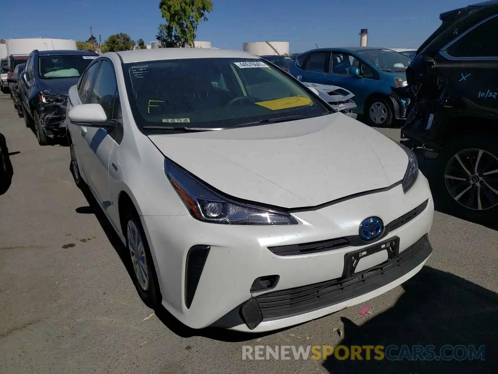 1 Photograph of a damaged car JTDKARFU5L3110257 TOYOTA PRIUS 2020