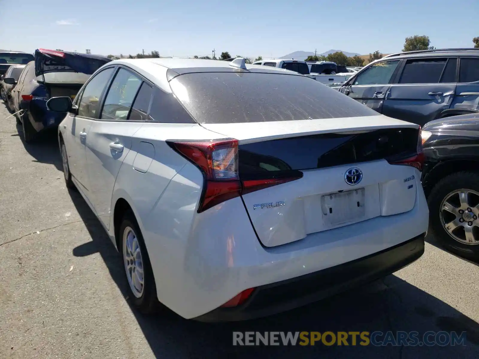 3 Photograph of a damaged car JTDKARFU5L3110257 TOYOTA PRIUS 2020